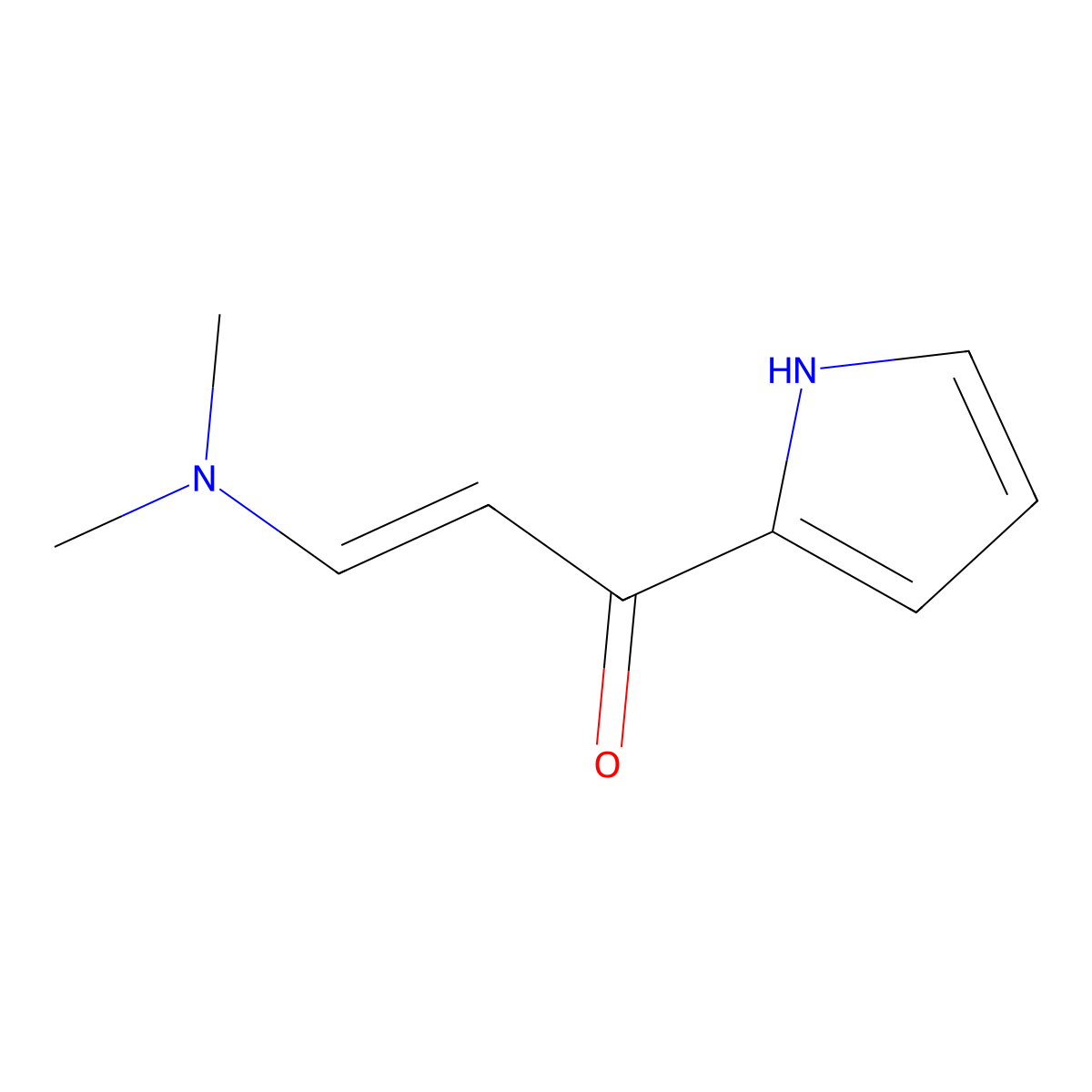 (2E)-3-(Dimethylamino)-1-(1H-pyrrol-2-yl)-2-propen-1-one molecular structure, CAS 112677-06-2