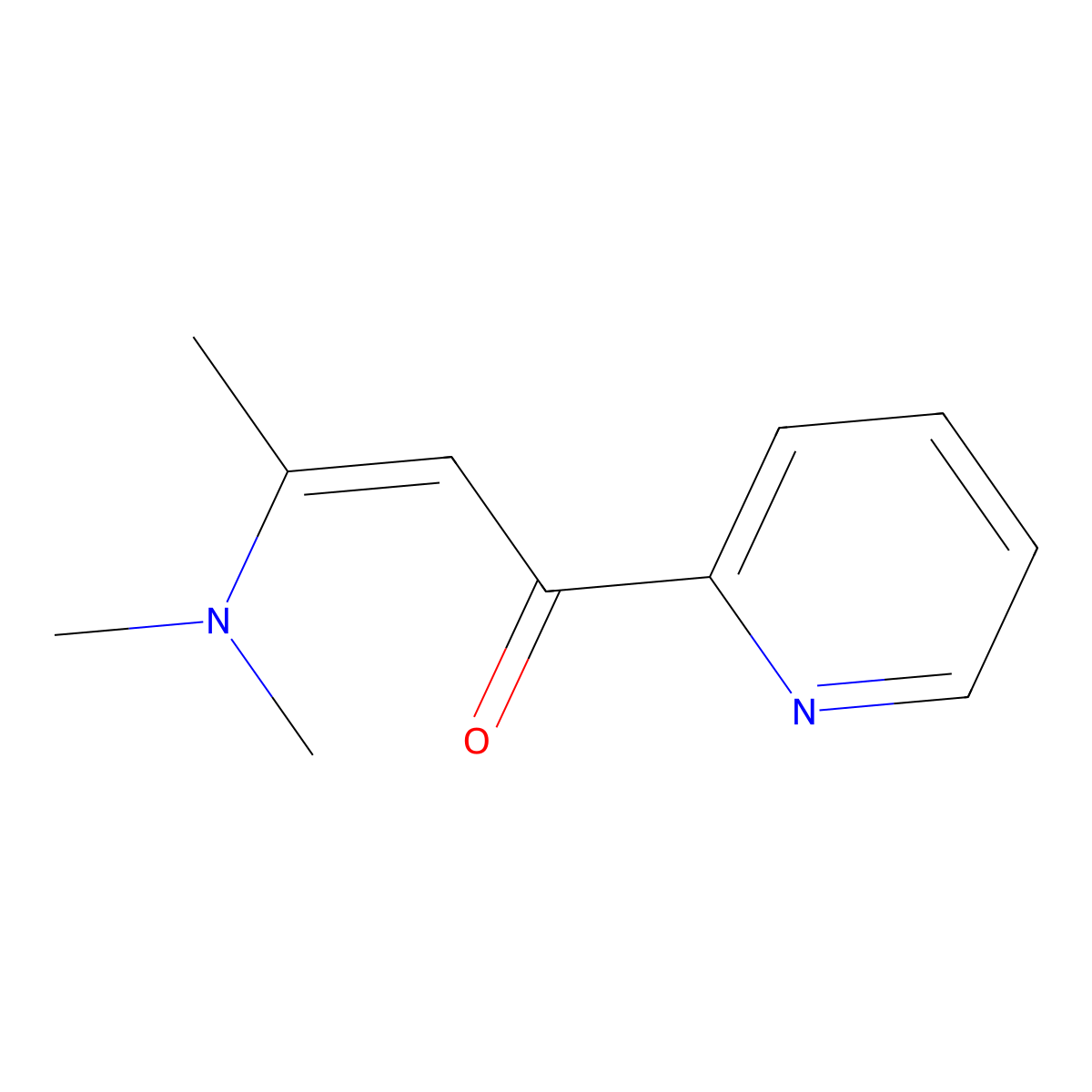 3-(Dimethylamino)-1-(pyridin-2-yl)but-2-en-1-one molecular structure, CAS 112677-15-3