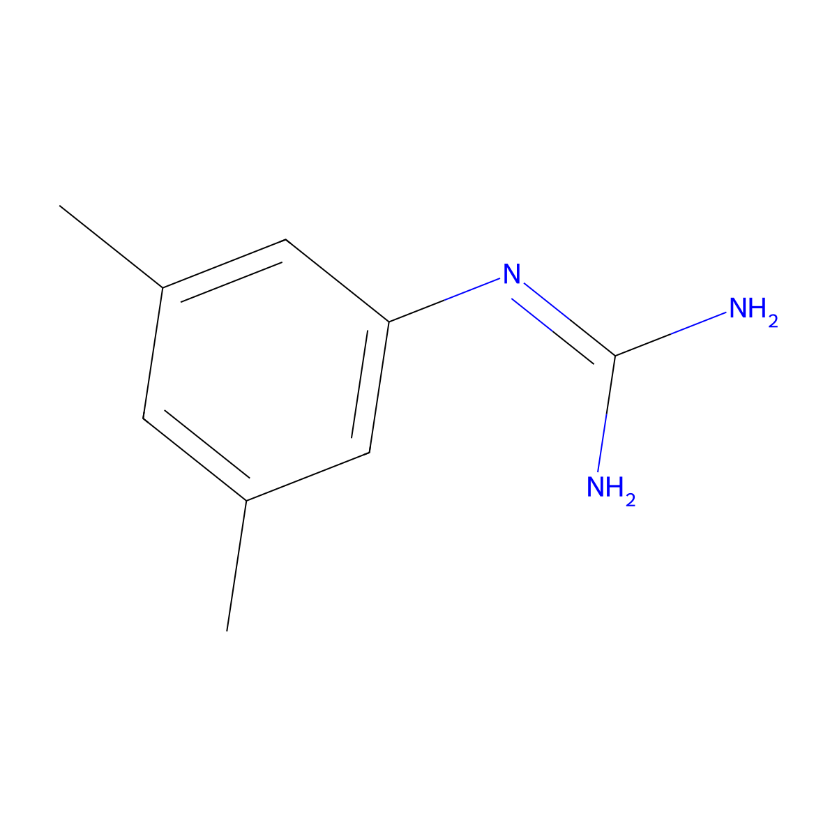 1-(3,5-Dimethylphenyl)guanidine molecular structure, CAS 112677-28-8
