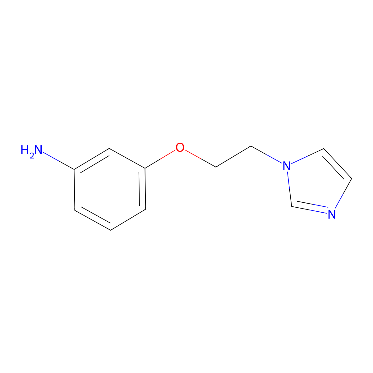 3-[2-(1H-Imidazol-1-yl)ethoxy]aniline molecular structure, CAS 112677-70-0