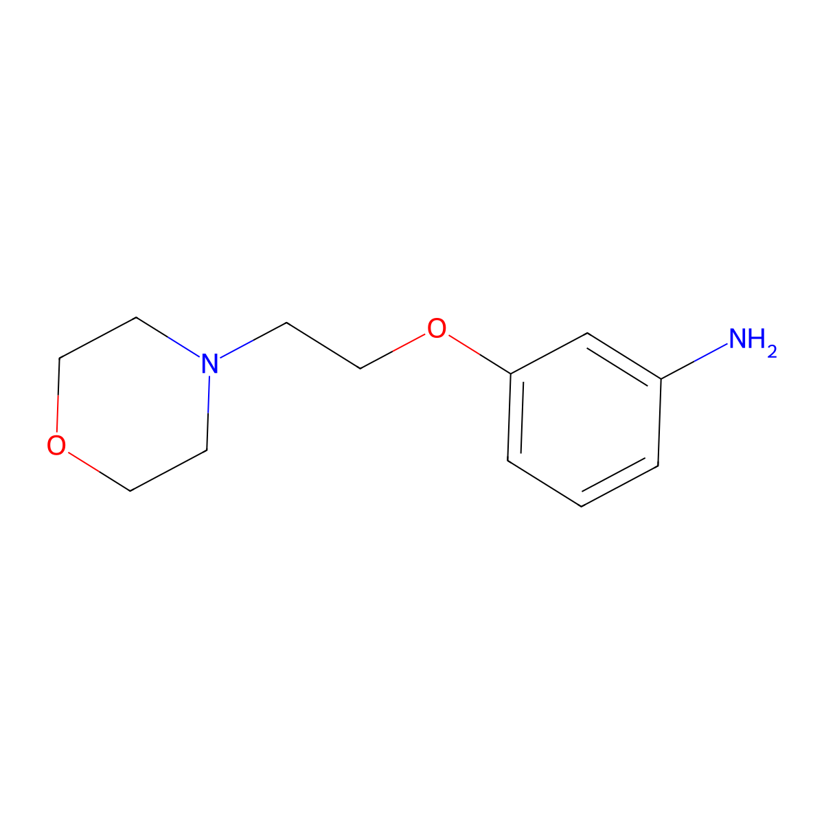 3-(2-Morpholin-4-ylethoxy)aniline molecular structure, CAS 112677-72-2