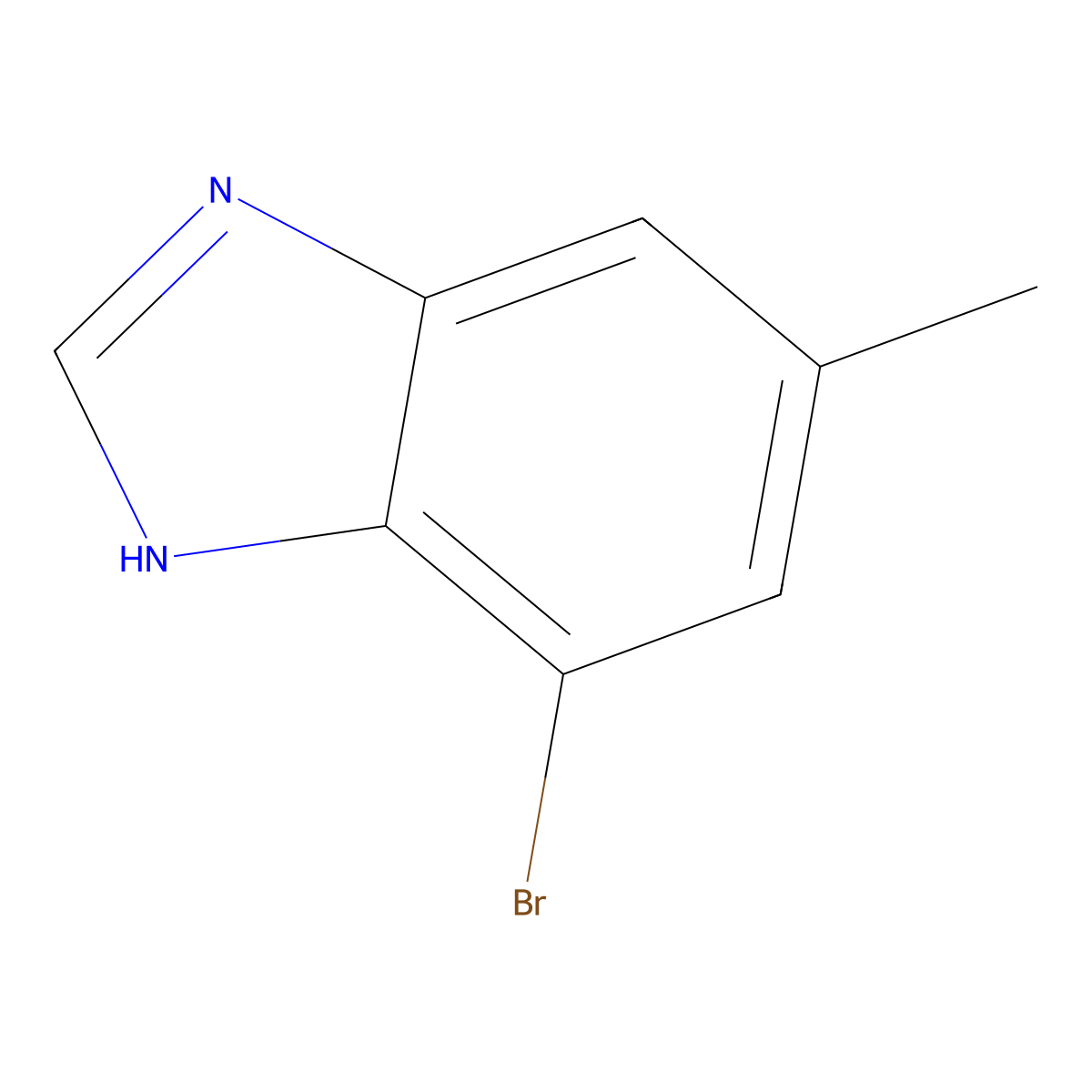 4-Bromo-6-methyl-3H-1,3-benzodiazole molecular structure, CAS 1126824-09-6