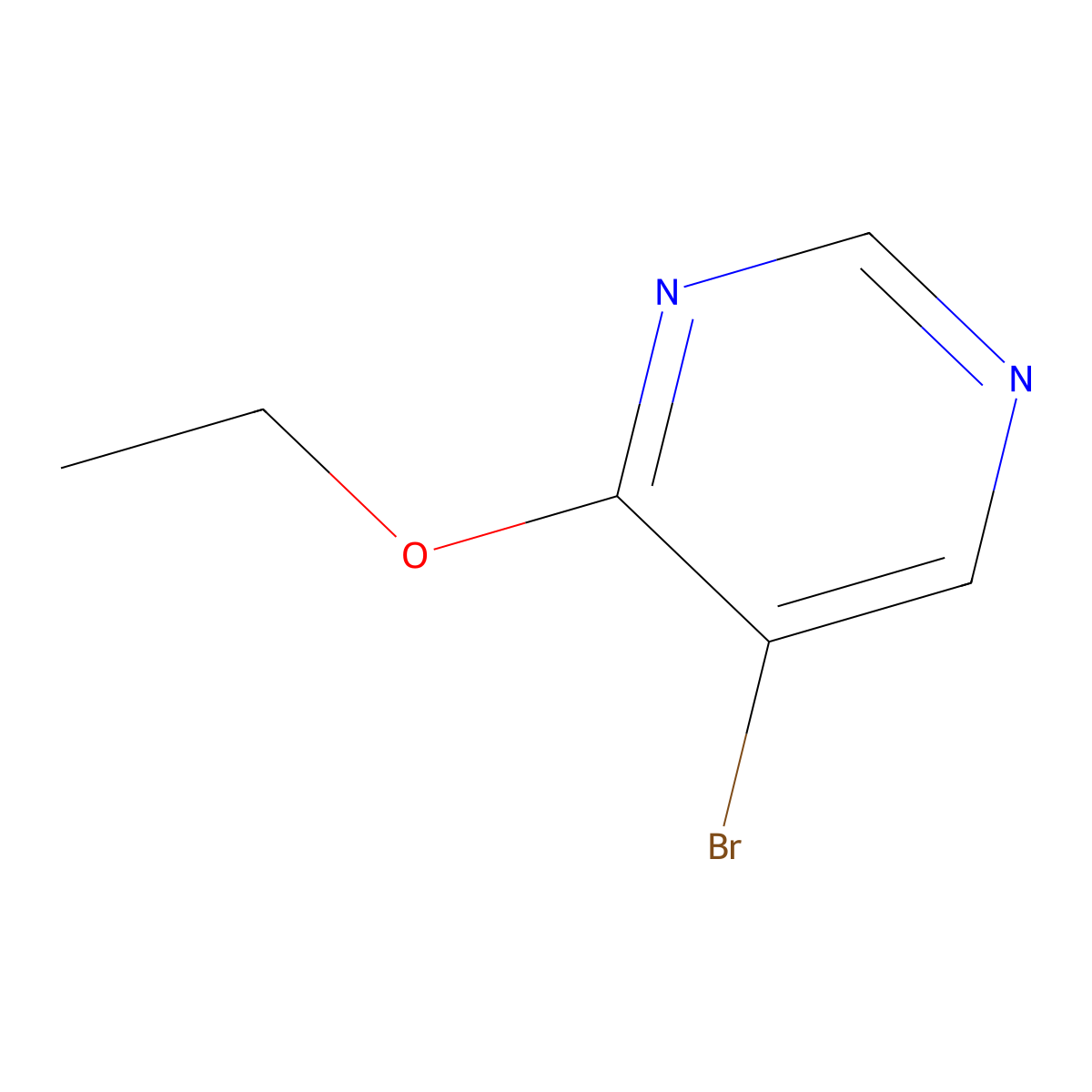 5-Bromo-4-ethoxypyrimidine molecular structure, CAS 1126824-13-2