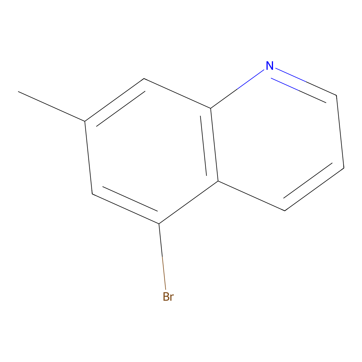 5-Bromo-7-methylquinoline molecular structure, CAS 1126824-42-7