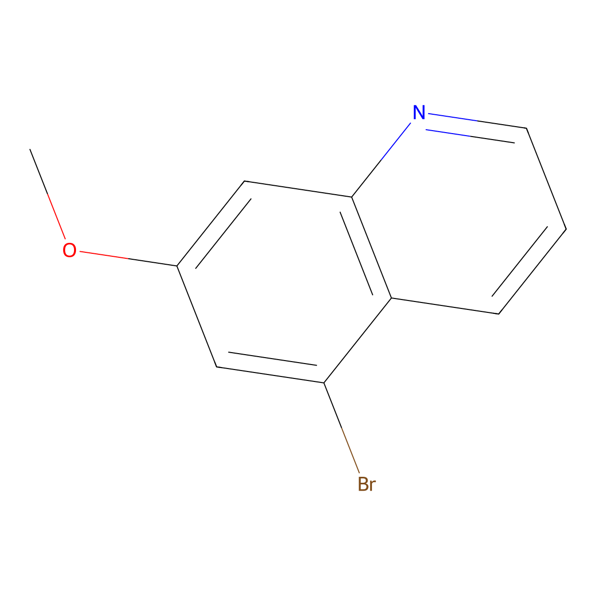 5-Bromo-7-methoxyquinoline molecular structure, CAS 1126824-44-9