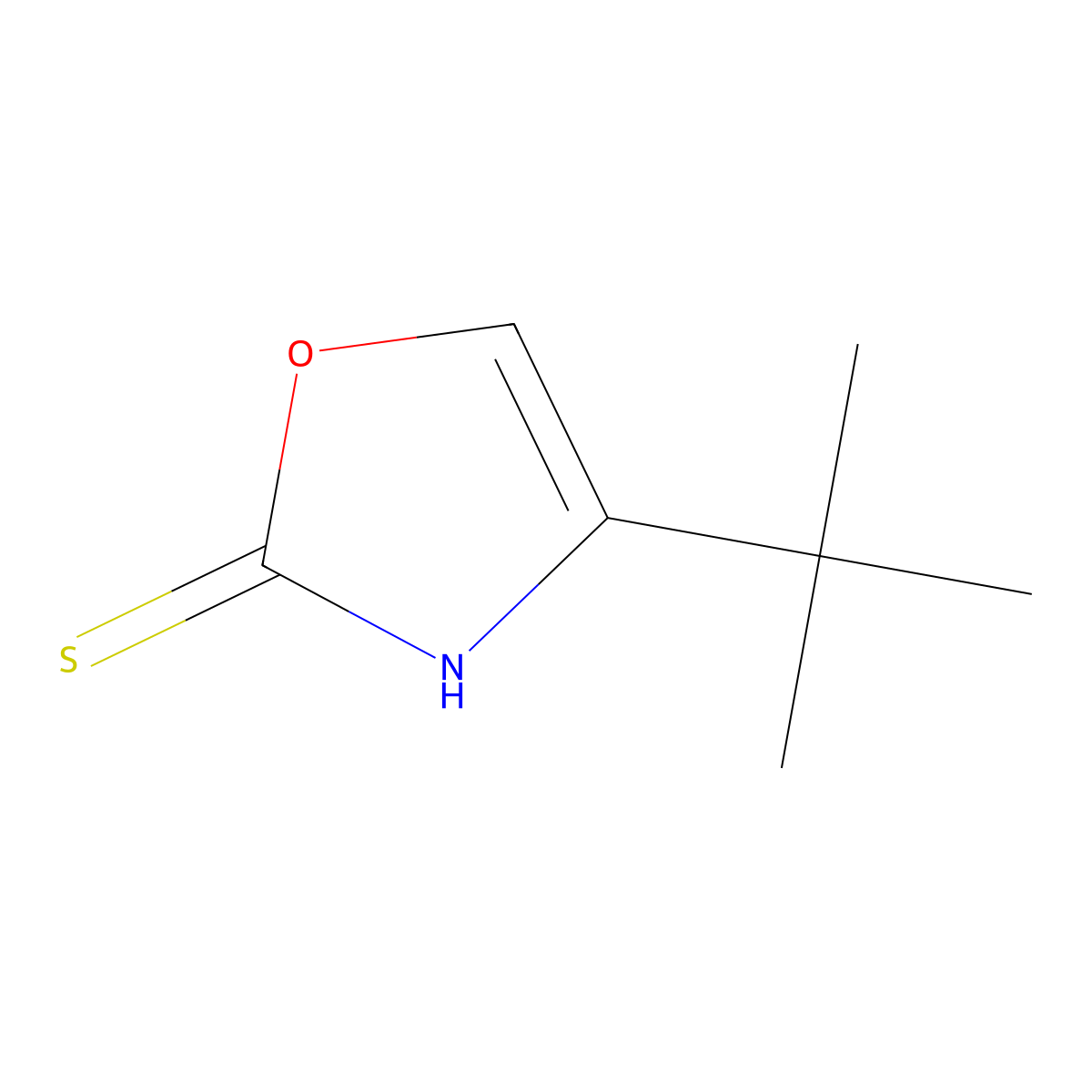 4-tert-Butyl-1,3-oxazole-2(3H)-thione molecular structure, CAS 112683-63-3