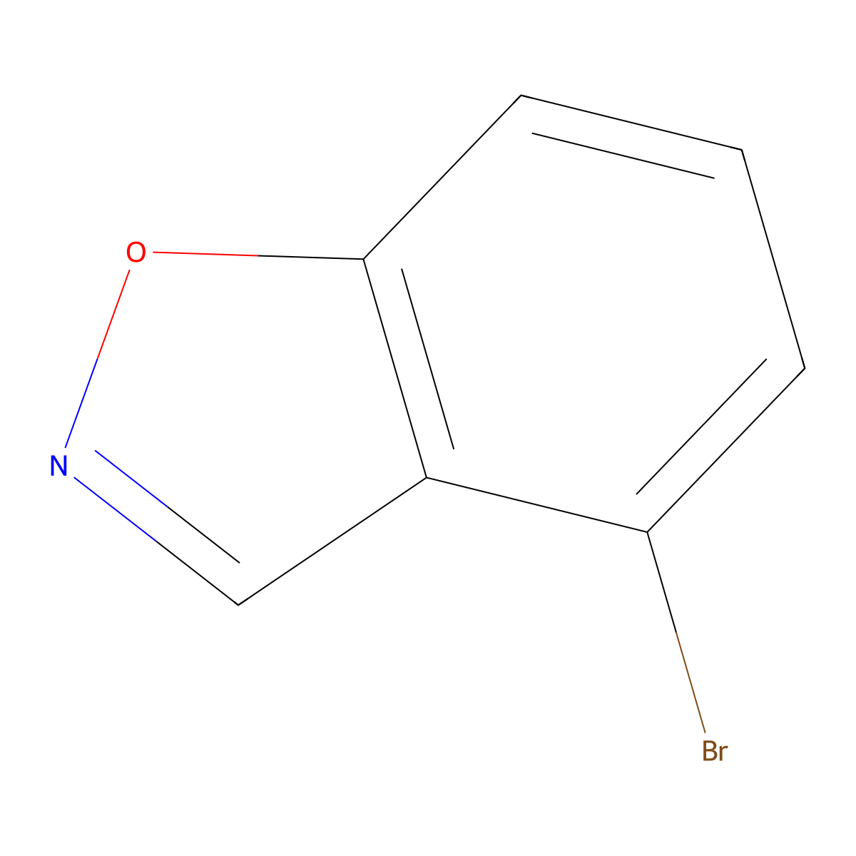 4-Bromo-1,2-benzoxazole molecular structure, CAS 1126848-34-7