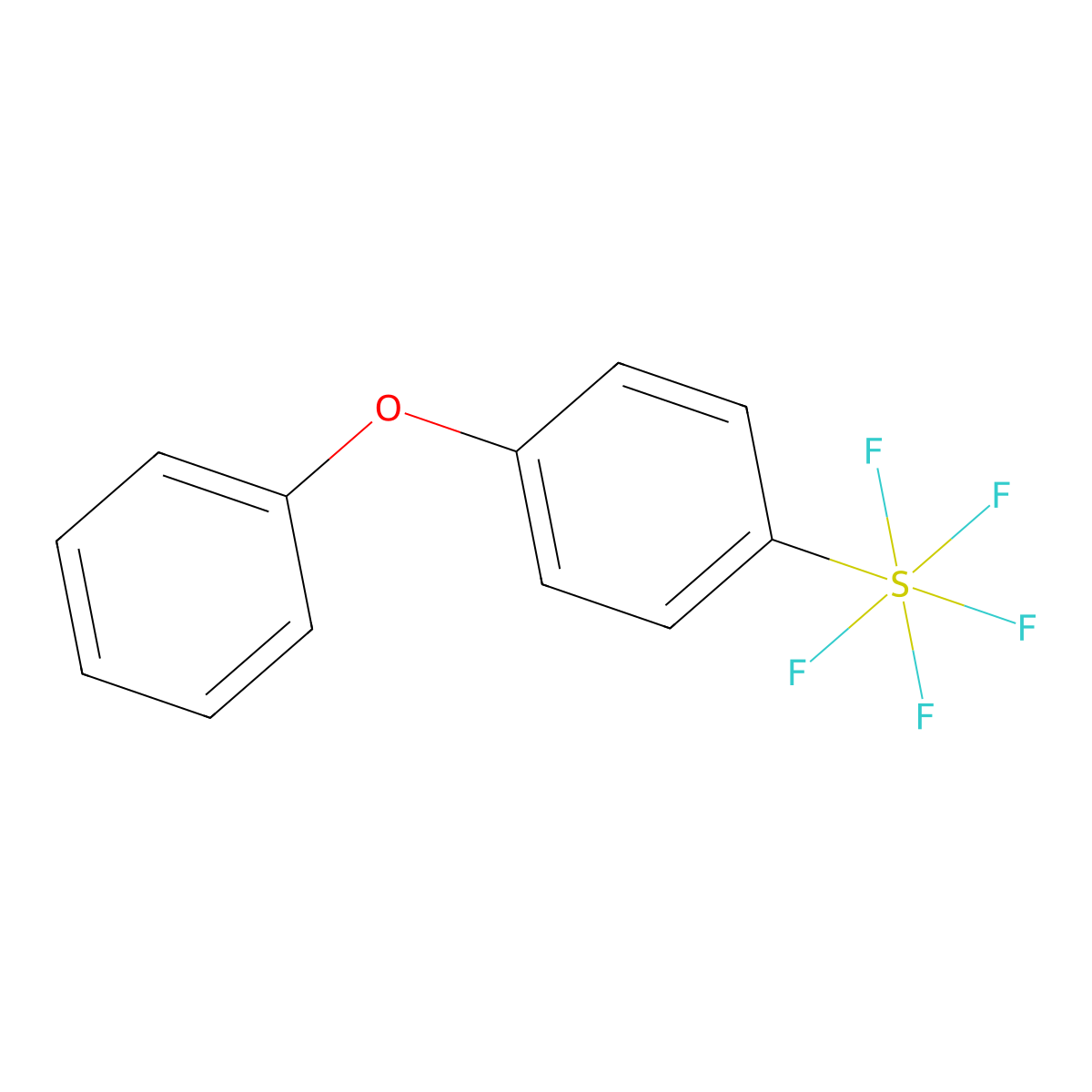 1-(Pentafluoro-lambda~6~-sulfanyl)-4-phenoxybenzene molecular structure, CAS 1126968-86-2