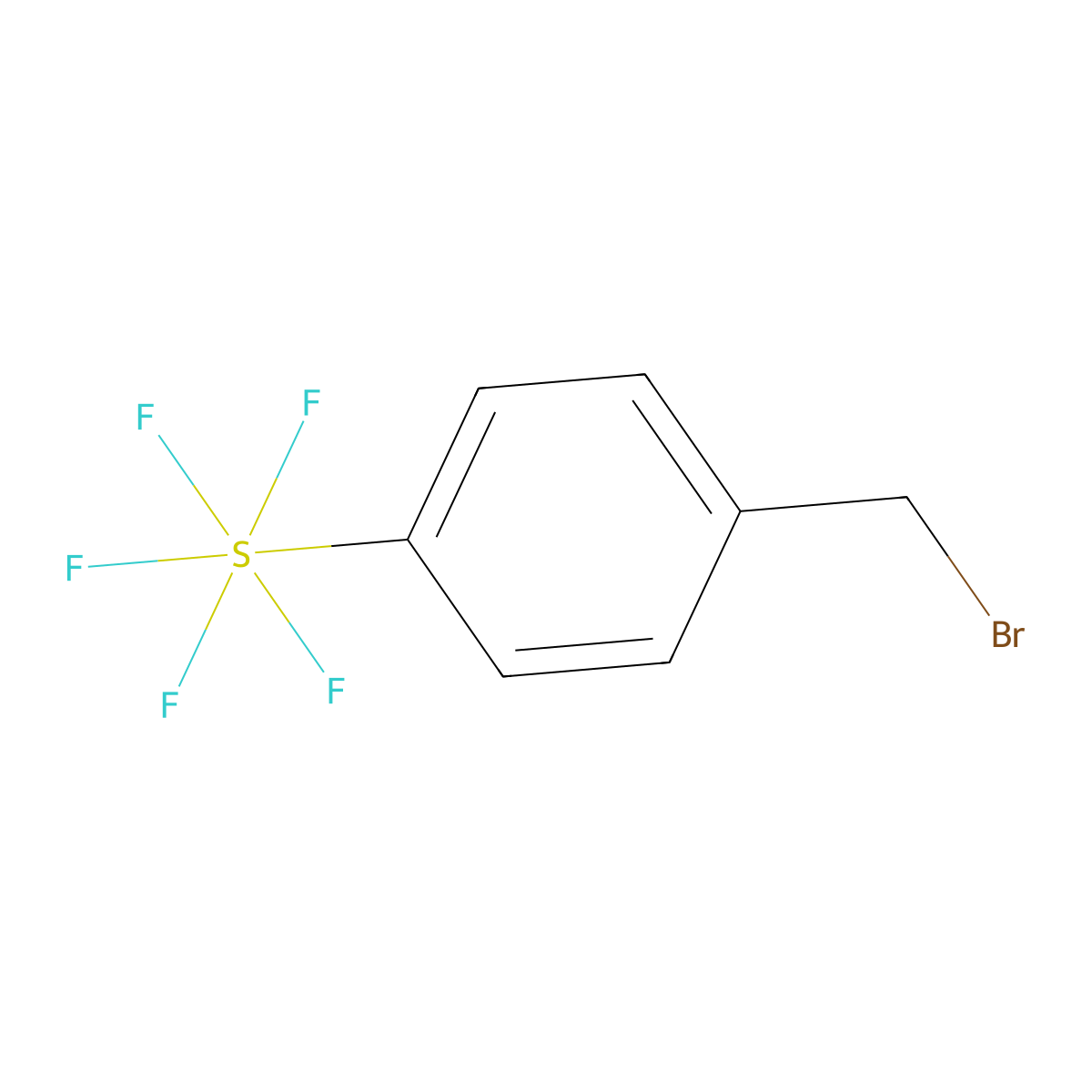4-(Pentafluorosulfur)benzyl bromide molecular structure, CAS 1126969-29-6