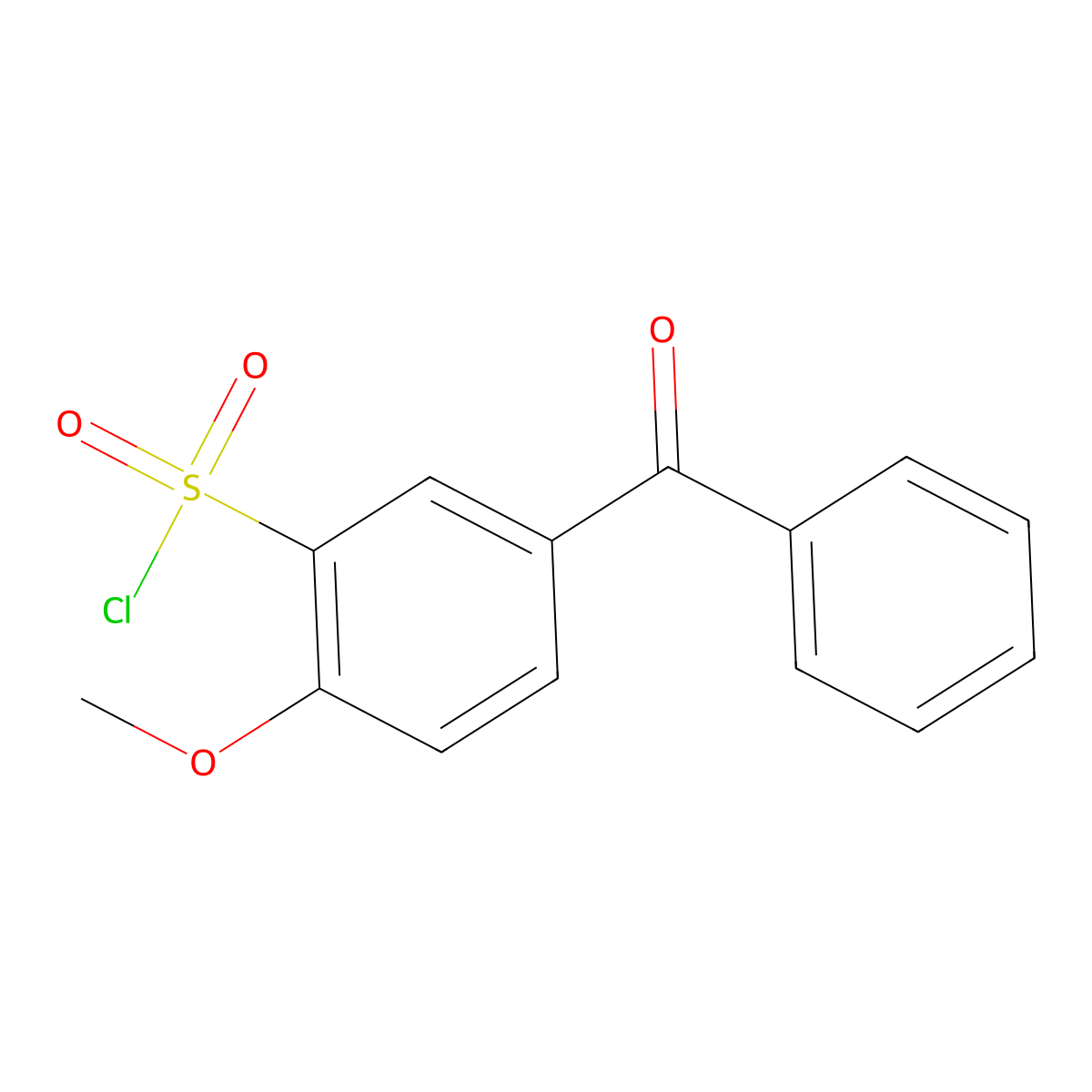 5-Benzoyl-2-methoxybenzenesulfonyl chloride molecular structure, CAS 112699-07-7