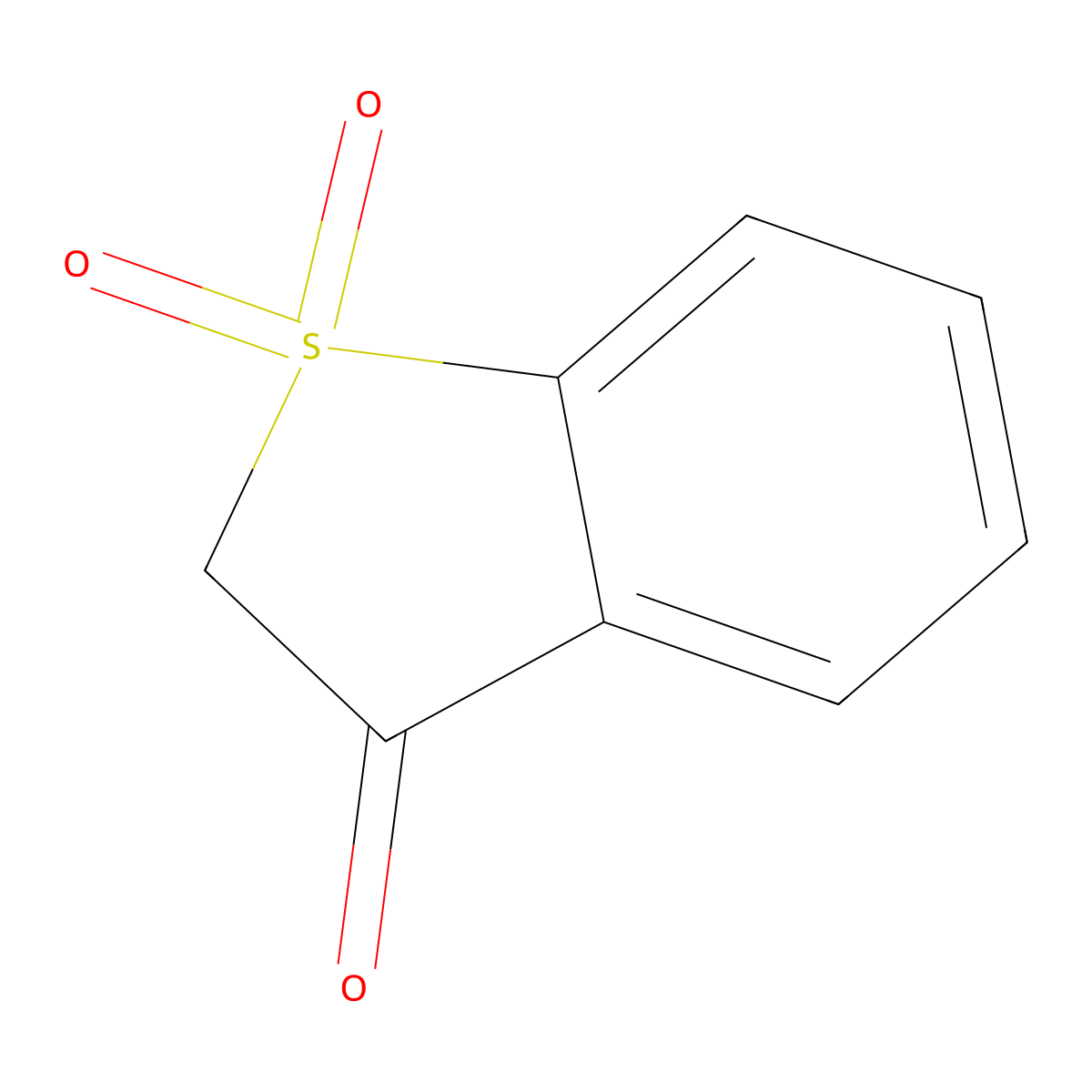 Benzo(b)thiophene-3(2H)-one 1,1-dioxide molecular structure, CAS 1127-35-1