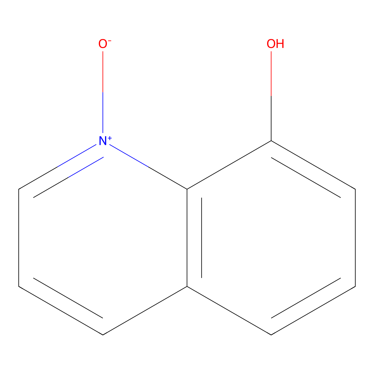 8-Hydroxyquinoline N-oxide molecular structure, CAS 1127-45-3