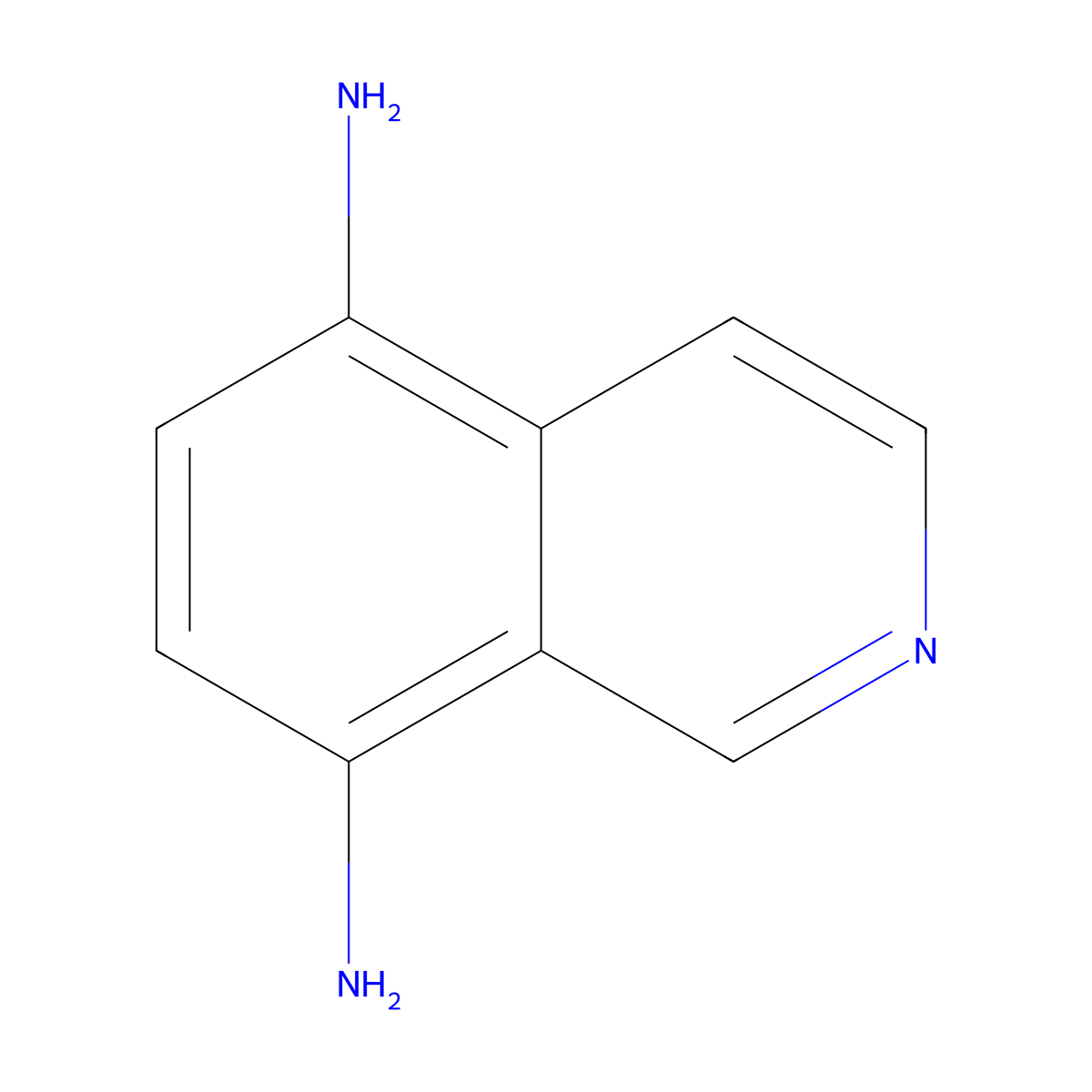 Isoquinoline-5,8-diamine molecular structure, CAS 1127-49-7