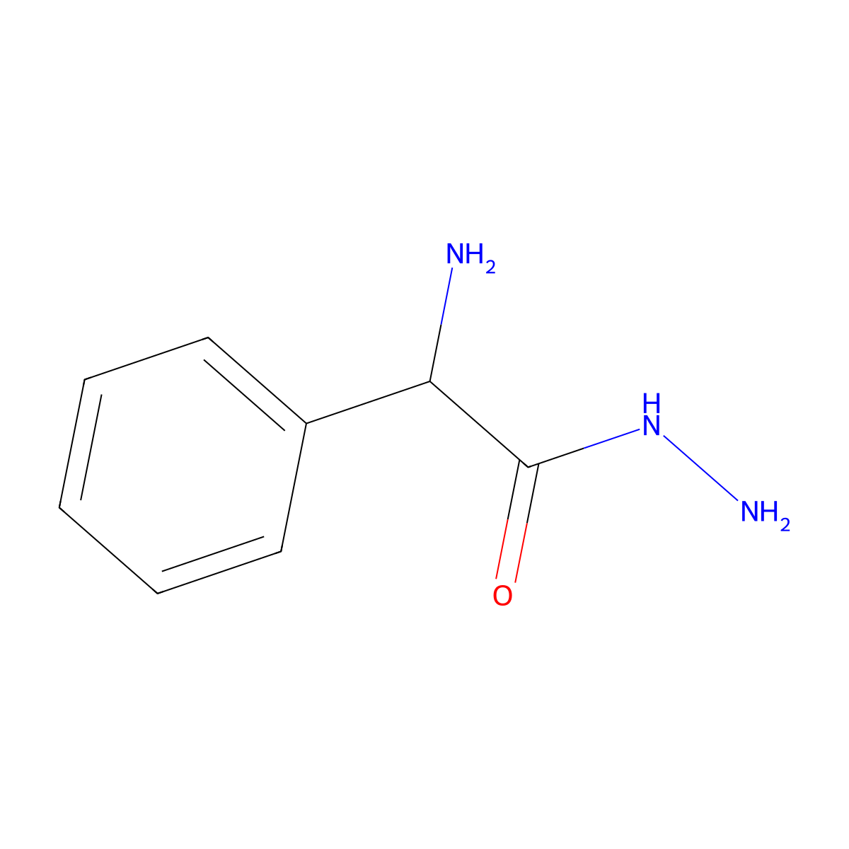 2-Amino-2-phenylacetohydrazide molecular structure, CAS 1127116-36-2