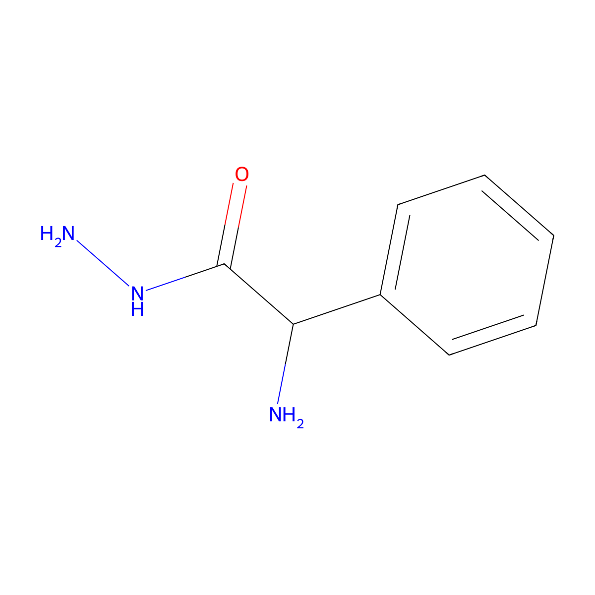 2-Amino-2-phenylacetohydrazide molecular structure, CAS 1127116-36-2