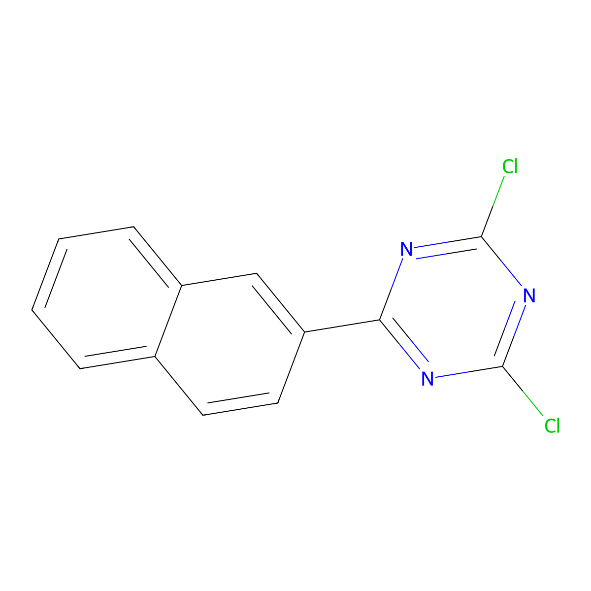 2,4-Dichloro-6-(naphthalen-2-yl)-1,3,5-triazine molecular structure, CAS 112719-97-8