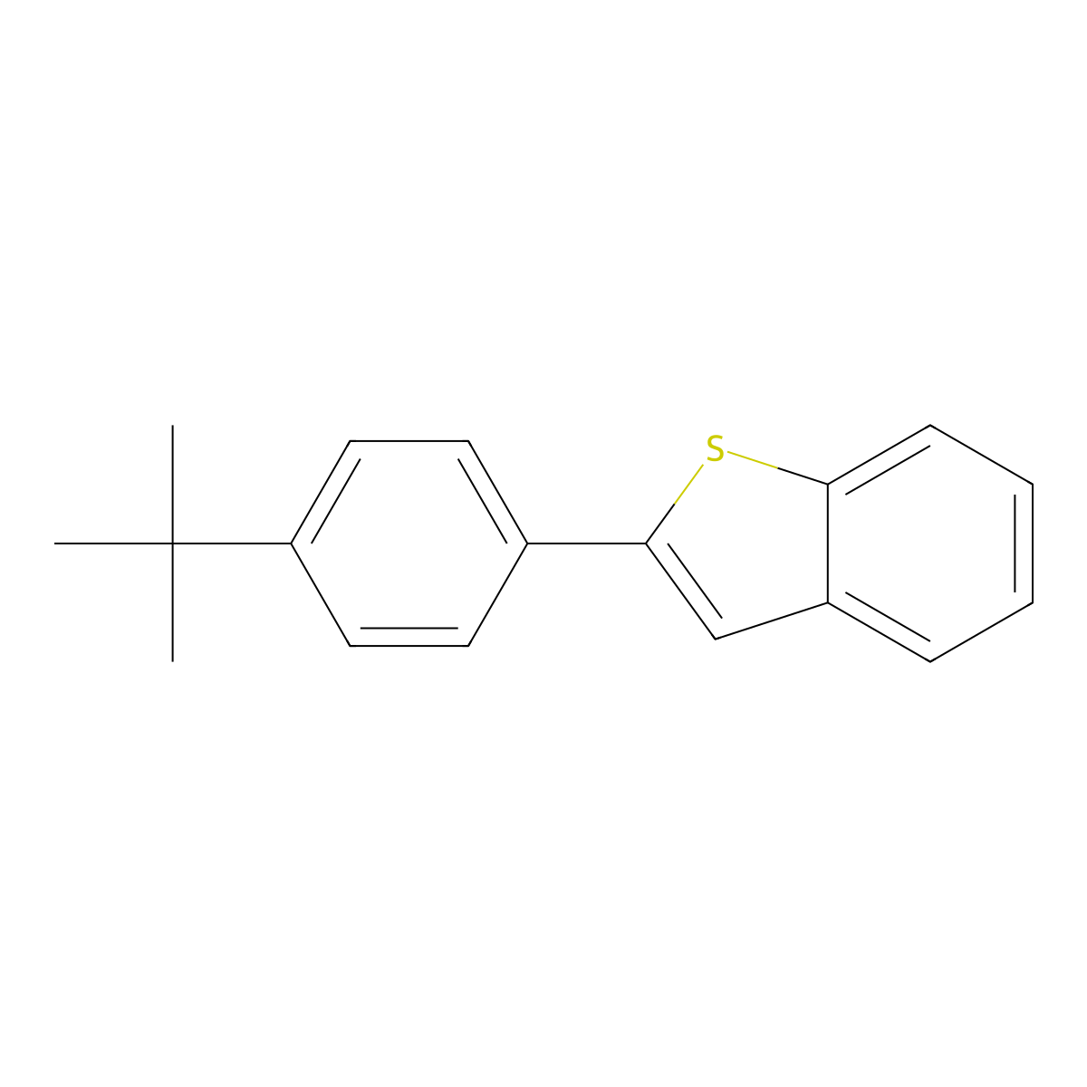 2-(4-Tert-butylphenyl)-1-benzothiophene molecular structure, CAS 1127217-29-1