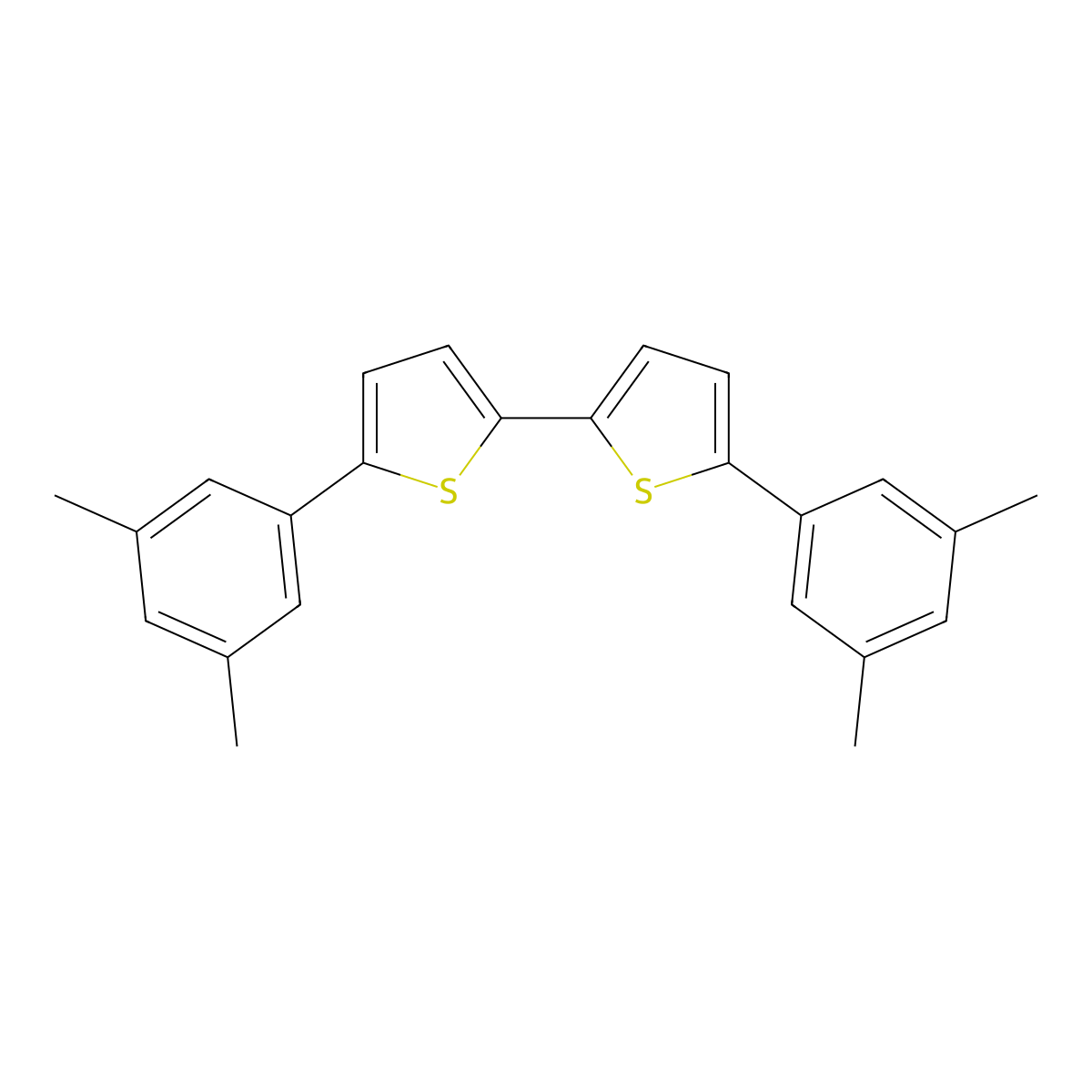 5,5'-Bis(3,5-dimethylphenyl)-2,2'-bithiophene molecular structure, CAS 1127217-37-1
