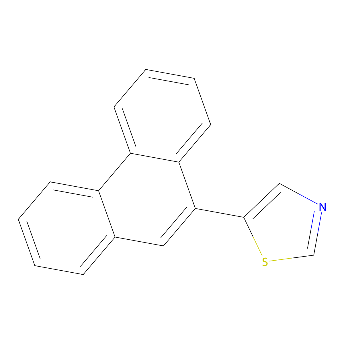 5-(Phenanthren-9-yl)thiazole molecular structure, CAS 1127217-91-7