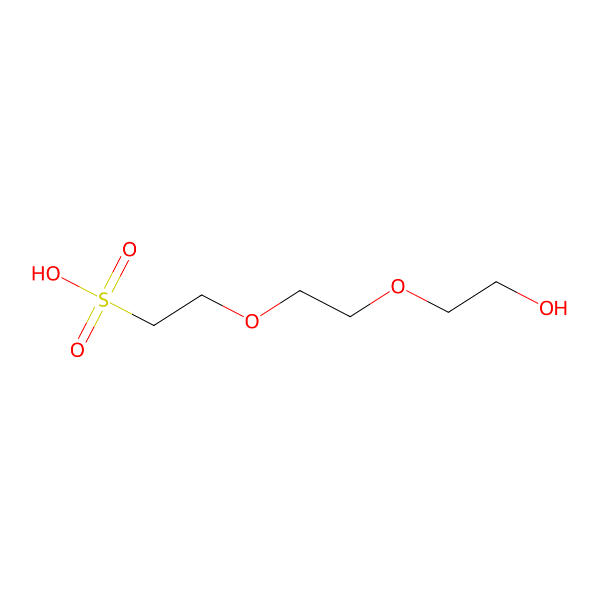 Hydroxy-PEG2-sulfonic acid molecular structure, CAS 112724-27-3