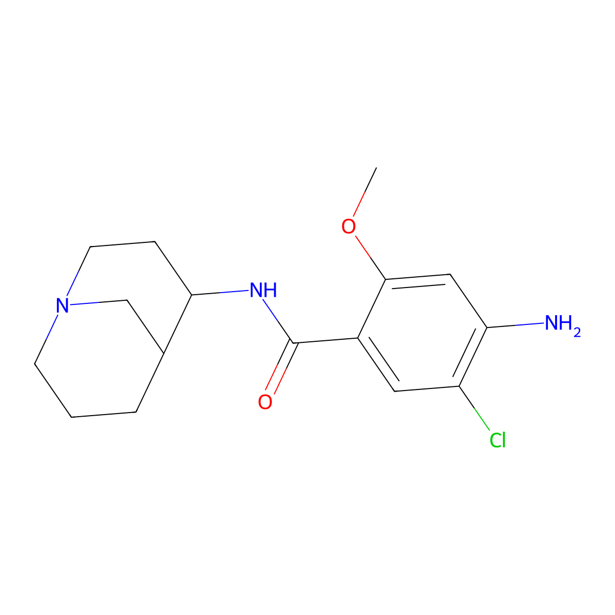 Renzapride molecular structure, CAS 112727-80-7