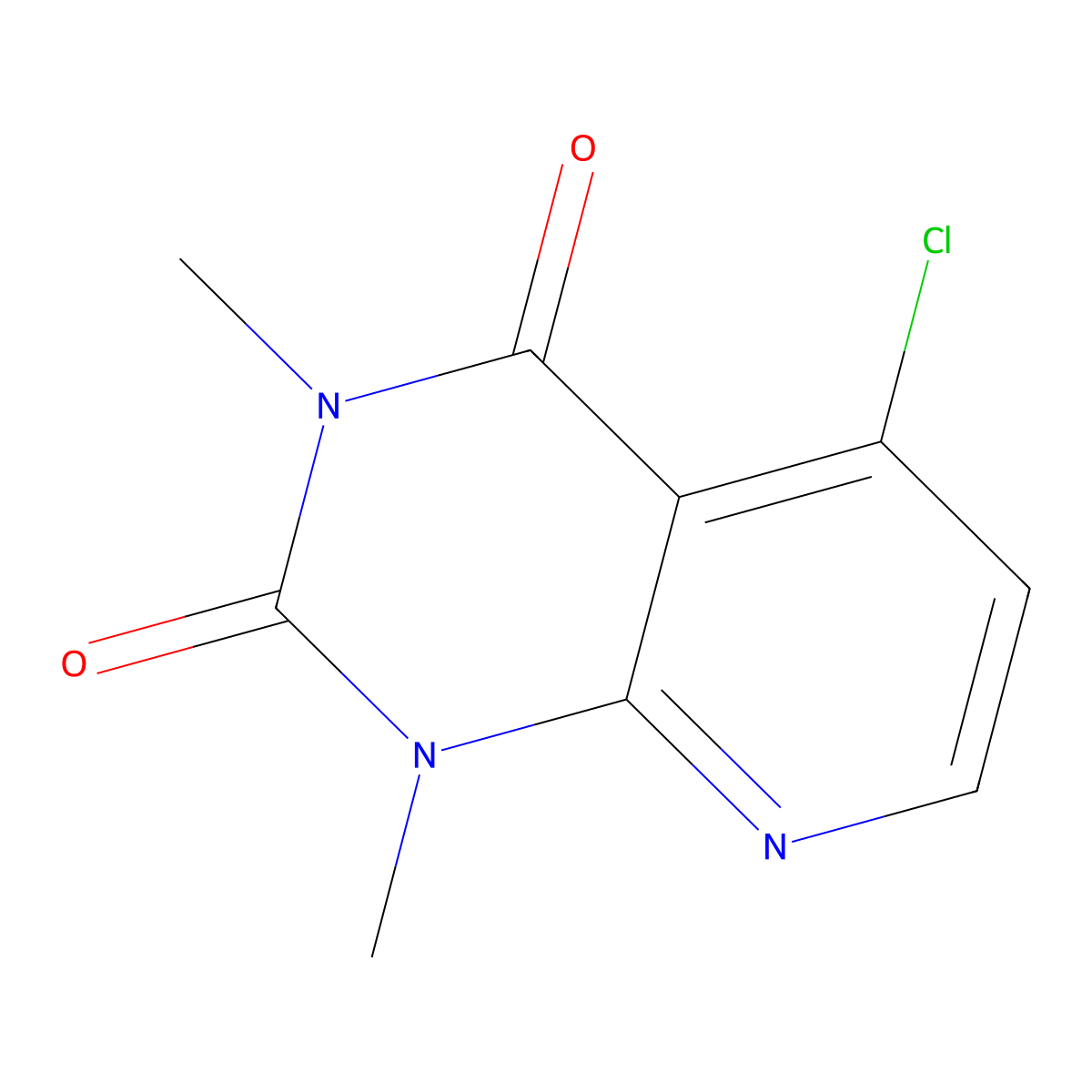 5-Chloro-1,3-dimethylpyrido[2,3-d]pyrimidine-2,4(1H,3H)-dione molecular structure, CAS 112734-83-5