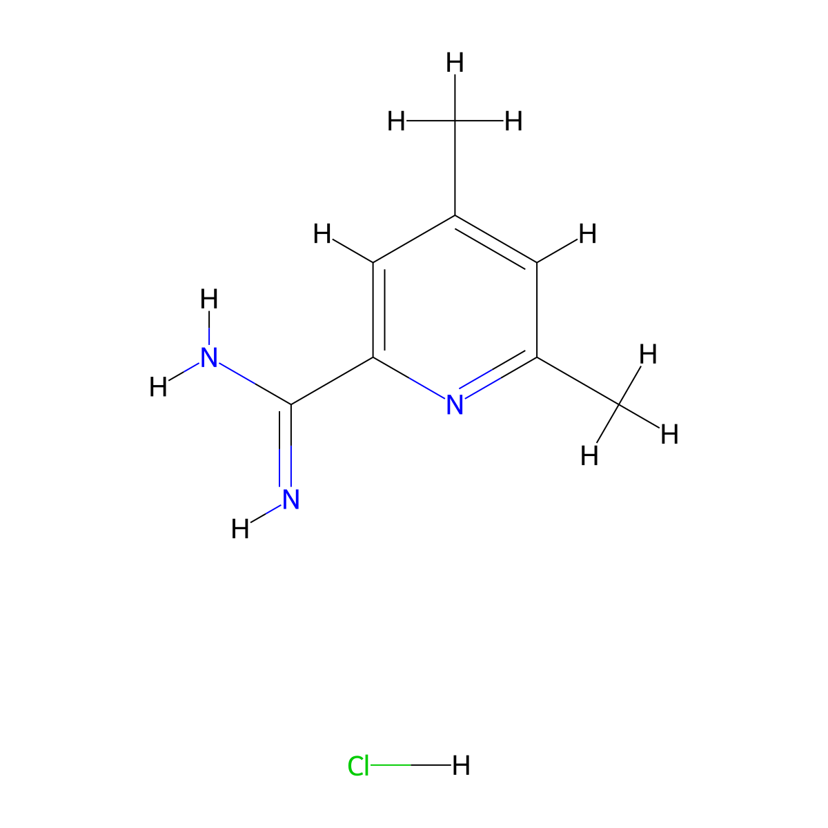 4,6-Dimethylpicolinimidamide hydrochloride molecular structure, CAS 112736-13-7
