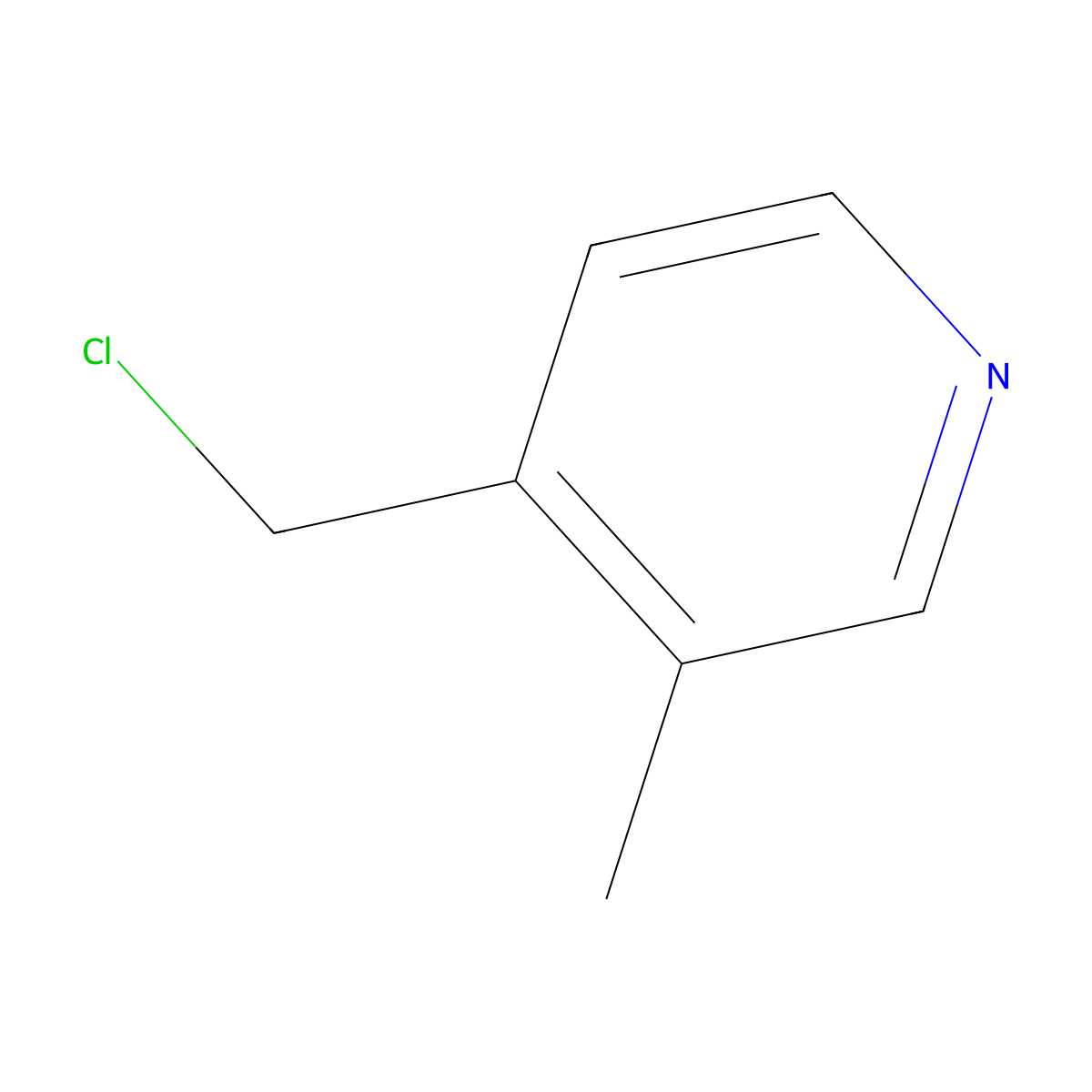 4-(Chloromethyl)-3-methylpyridine molecular structure, CAS 112739-36-3