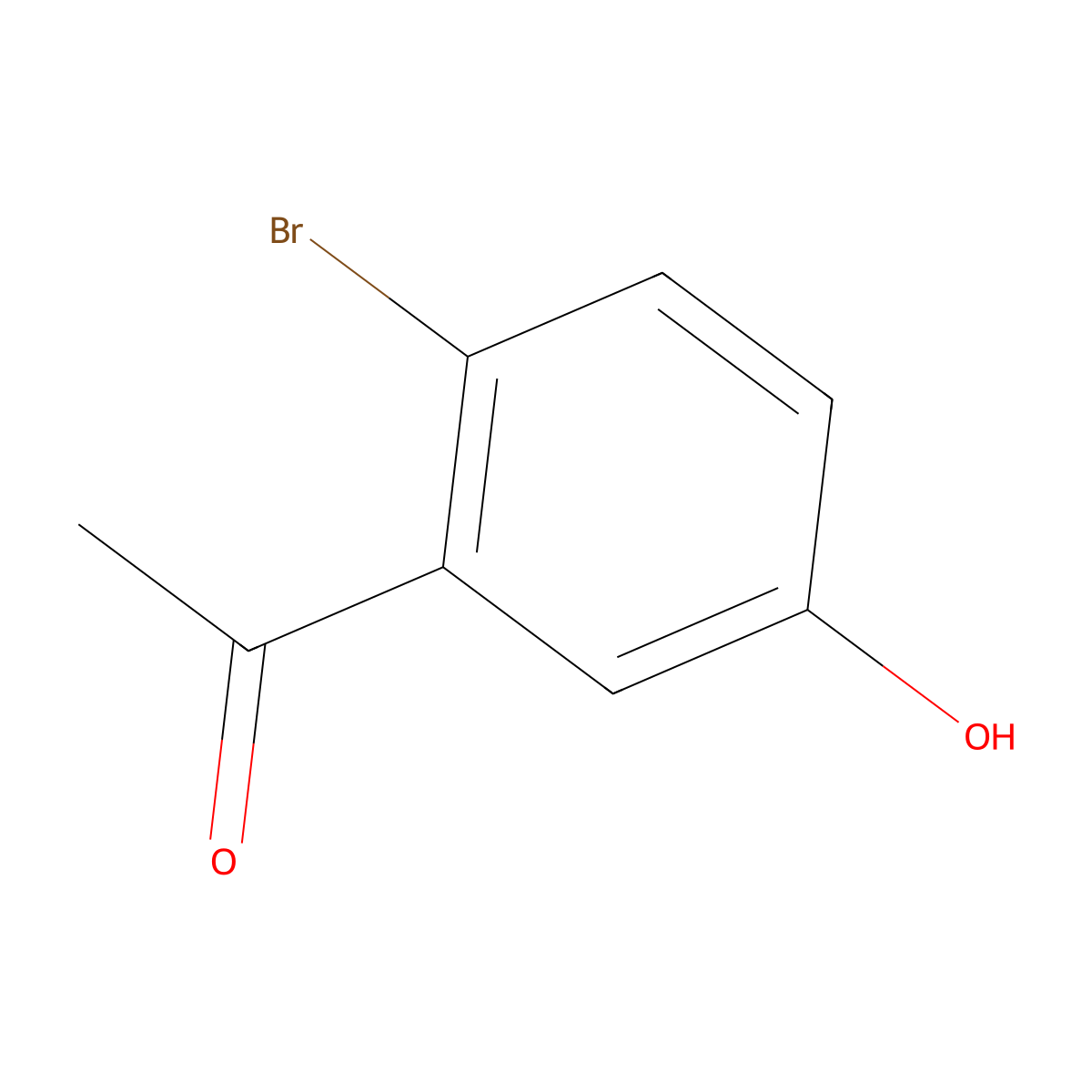 1-(2-Bromo-5-hydroxyphenyl)ethan-1-one molecular structure, CAS 1127422-81-4