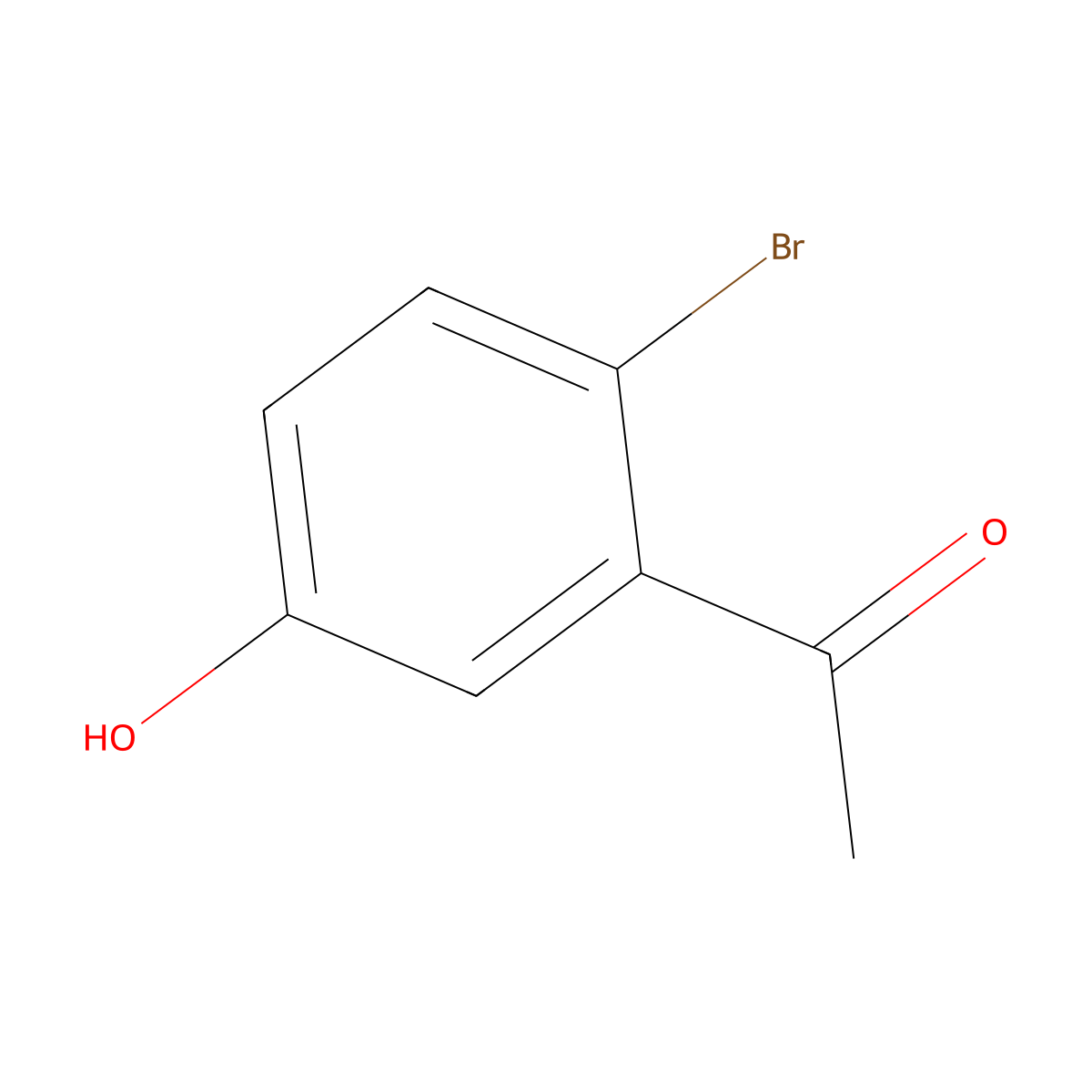 1-(2-Bromo-5-hydroxyphenyl)ethan-1-one molecular structure, CAS 1127422-81-4