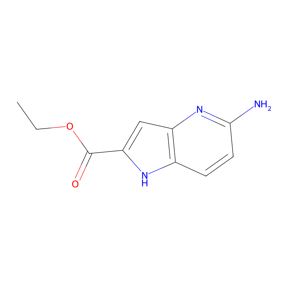 ethyl 5-amino-1H-pyrrolo[3,2-b]pyridine-2-carboxylate molecular structure, CAS 1127423-71-5