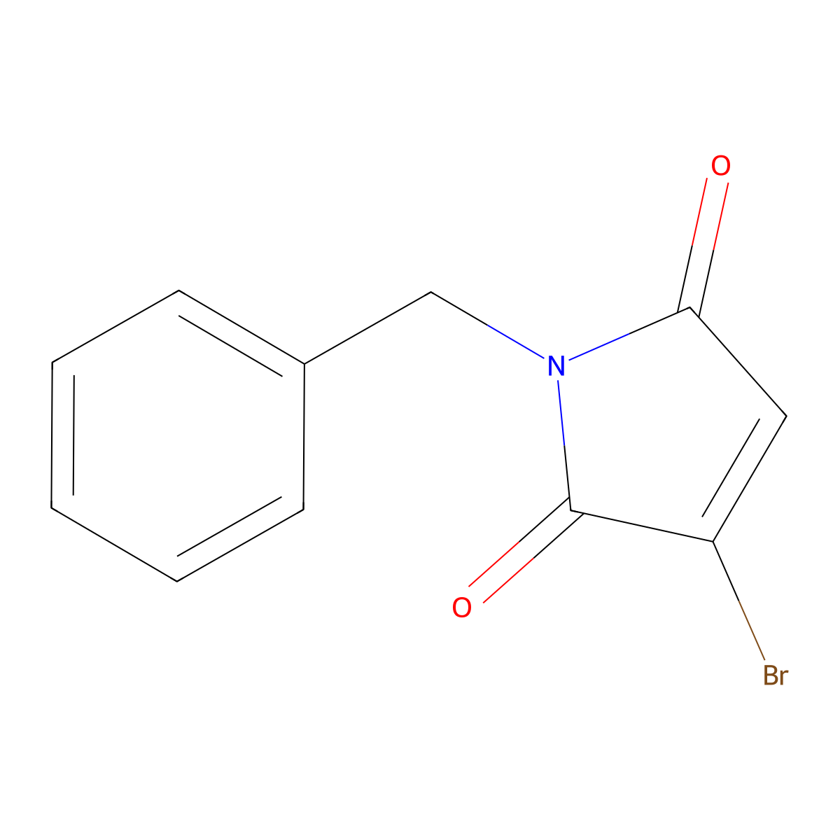 1-benzyl-3-bromo-2,5-dihydro-1H-pyrrole-2,5-dione molecular structure, CAS 112749-49-2