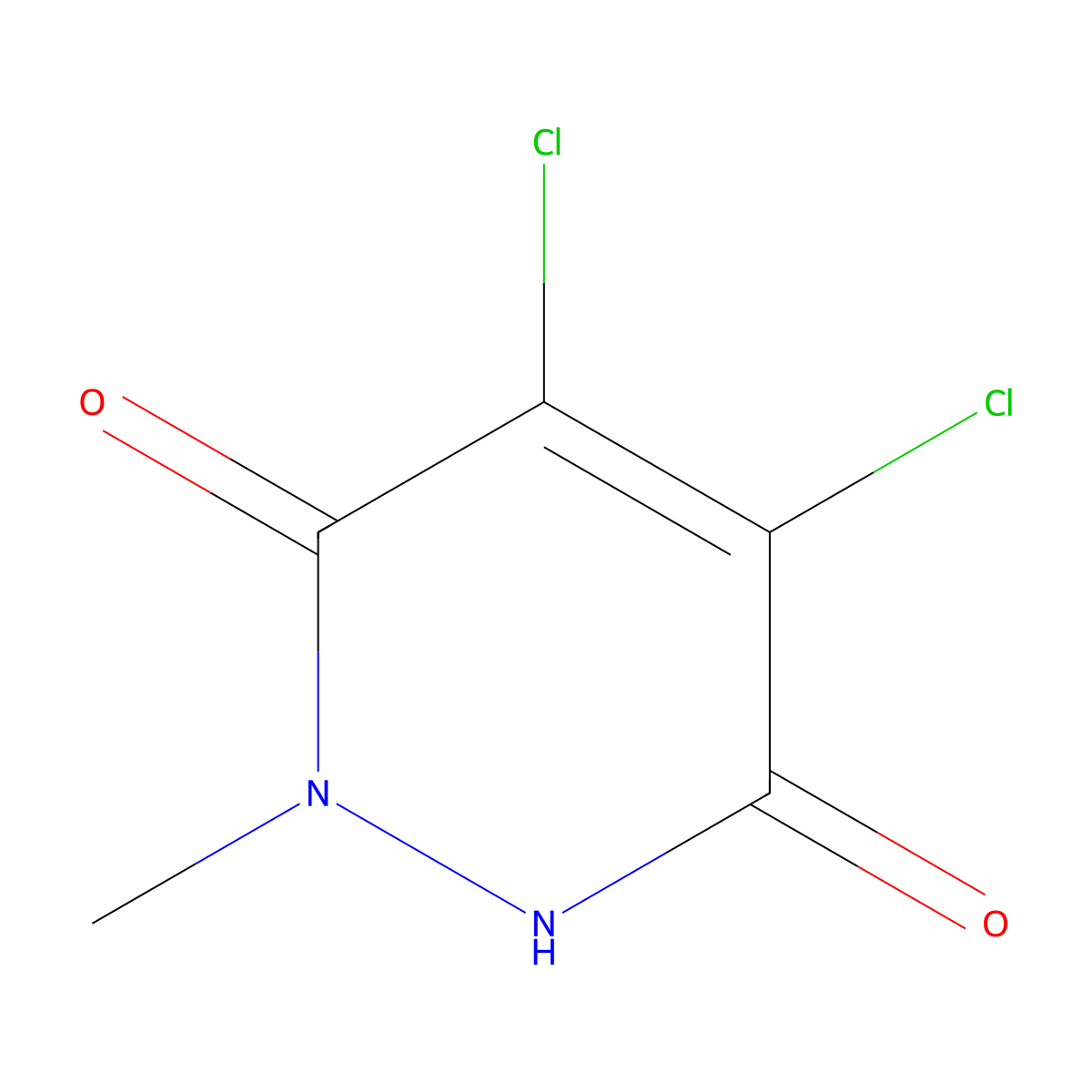 4,5-dichloro-6-hydroxy-2-methyl-3(2H)-pyridazinone molecular structure, CAS 112749-64-1