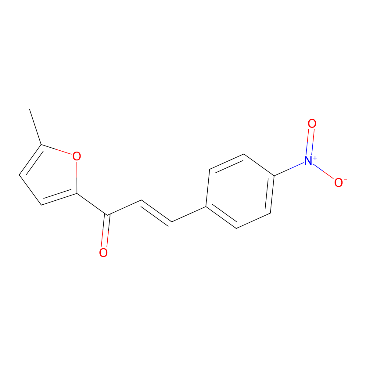 1-(5-Methylfuran-2-yl)-3-(4-nitrophenyl)prop-2-en-1-one molecular structure, CAS 112753-52-3