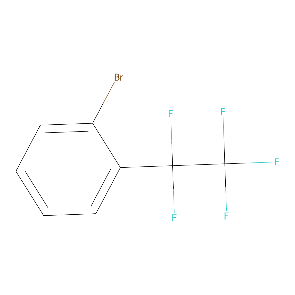 1-Bromo-2-(pentafluoroethyl)benzene molecular structure, CAS 112754-17-3