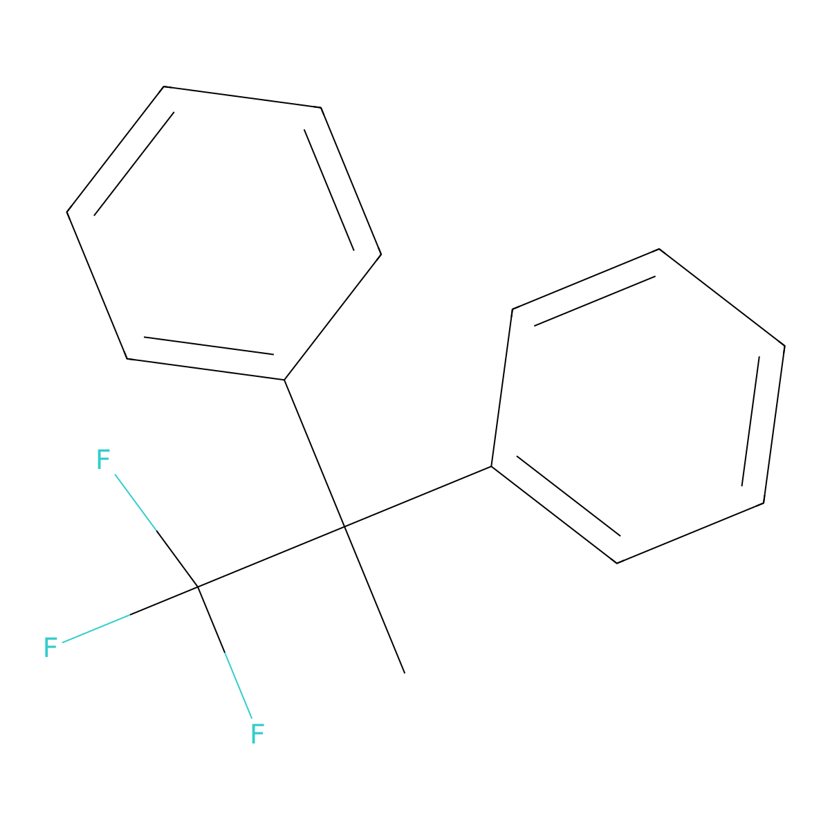 1,1,1-Trifluoro-2,2-diphenylpropane molecular structure, CAS 112754-65-1