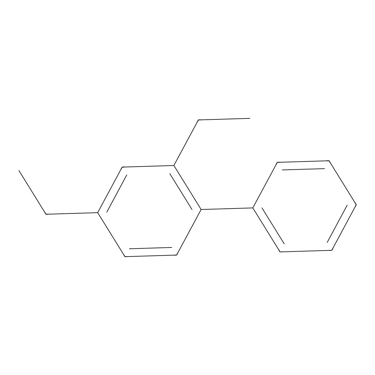 2,4-Diethyl-1,1'-biphenyl molecular structure, CAS 112757-52-5