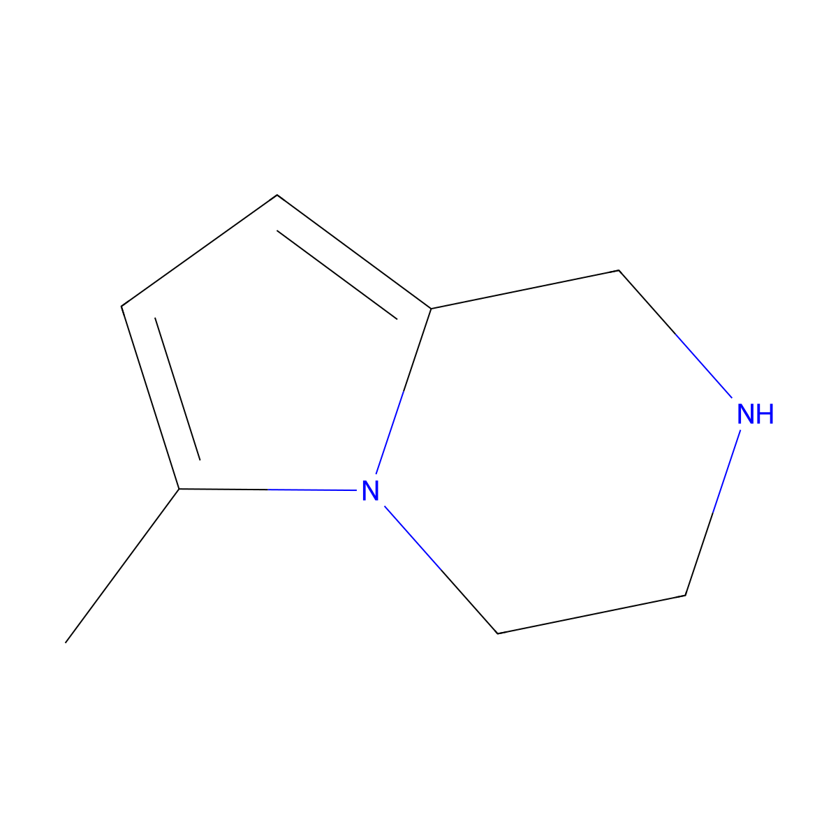 6-Methyl-1,2,3,4-tetrahydropyrrolo[1,2-a]pyrazine molecular structure, CAS 112758-85-7