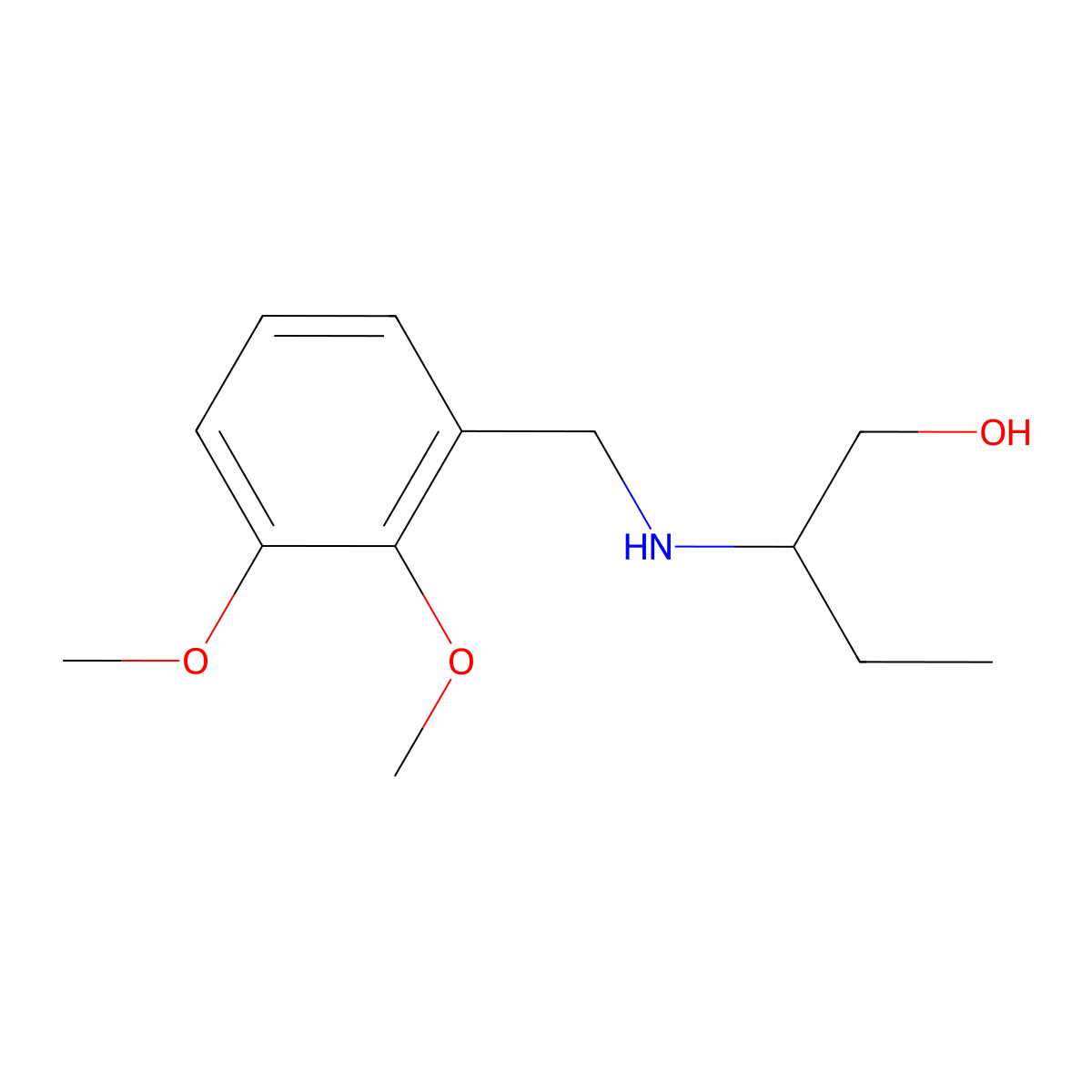 2-[(2,3-Dimethoxyphenyl)methylamino]butan-1-ol molecular structure, CAS 112767-78-9