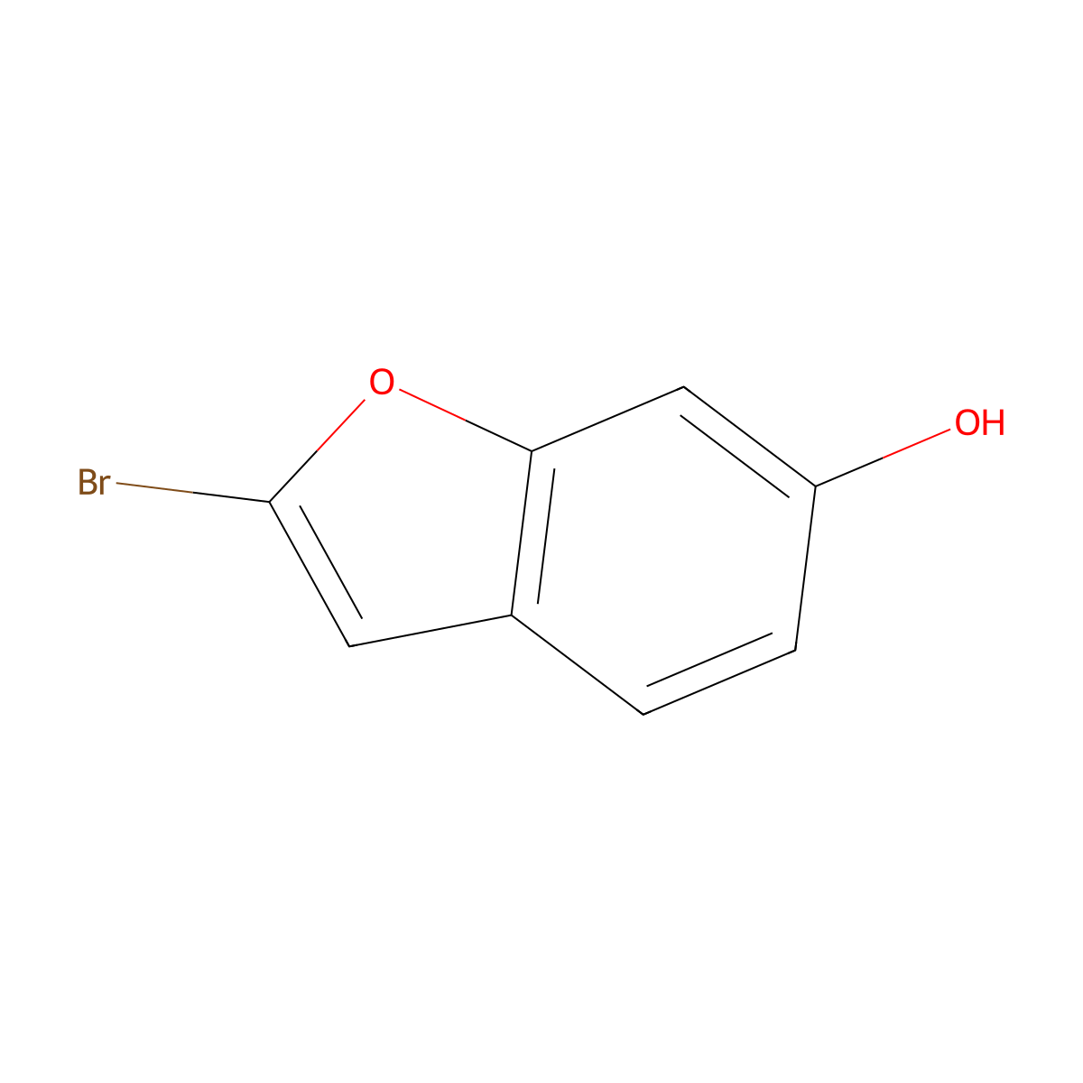 2-Bromobenzofuran-6-ol molecular structure, CAS 112768-49-7