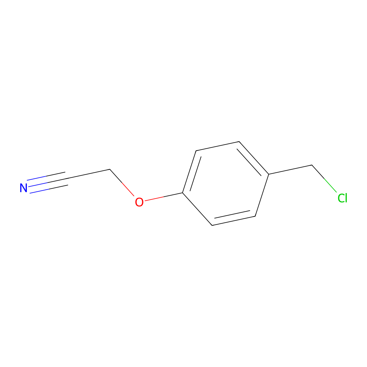 2-[4-(Chloromethyl)phenoxy]acetonitrile molecular structure, CAS 112772-83-5