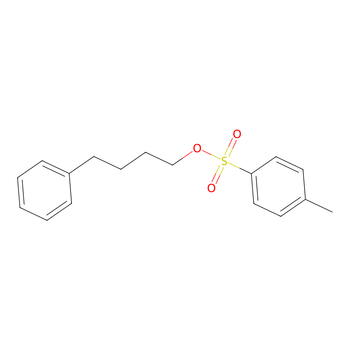 4-Phenylbutyl 4-methylbenzenesulfonate molecular structure, CAS 112775-09-4