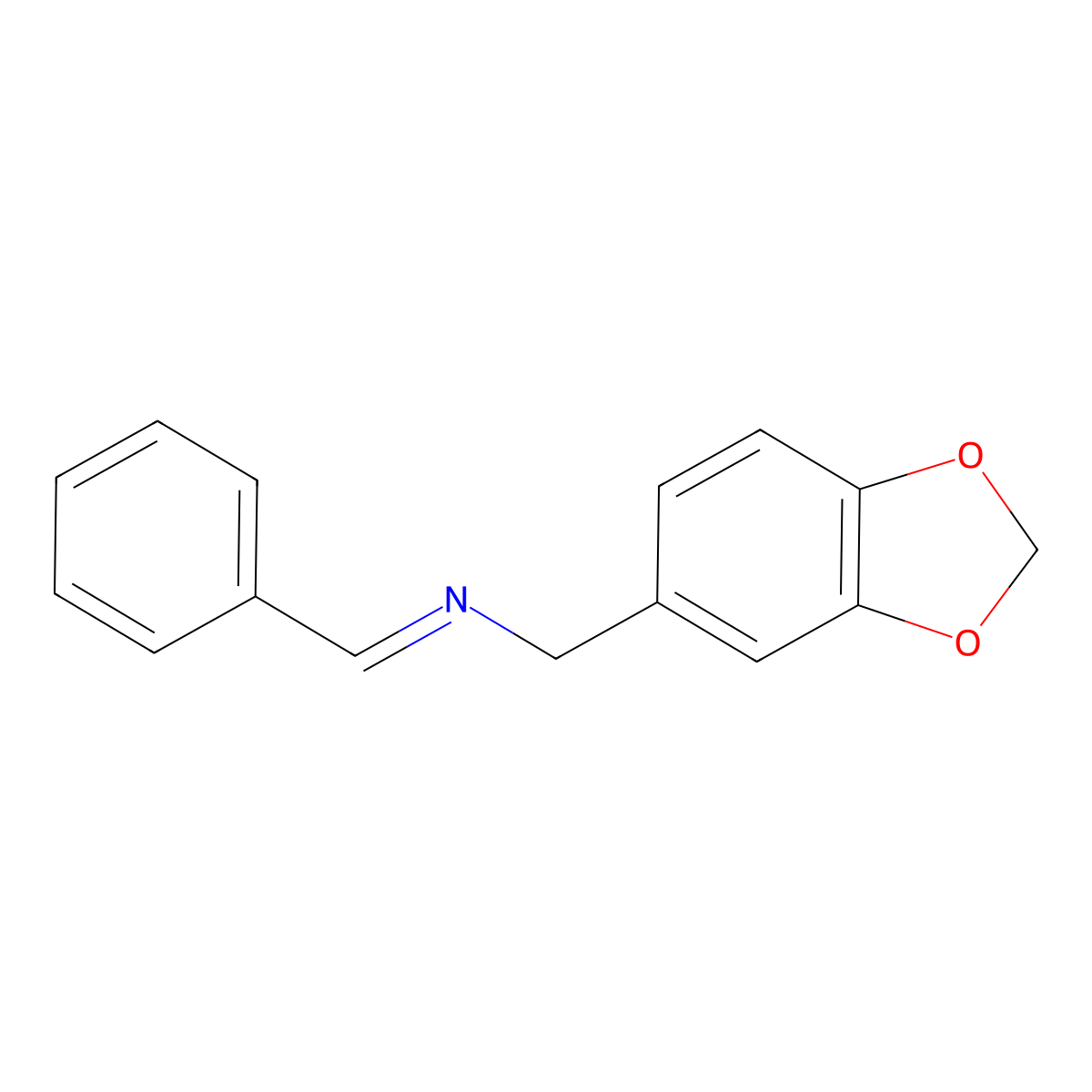 N-Benzylidene-3,4-(methylenedioxy)benzylamine molecular structure, CAS 112776-37-1