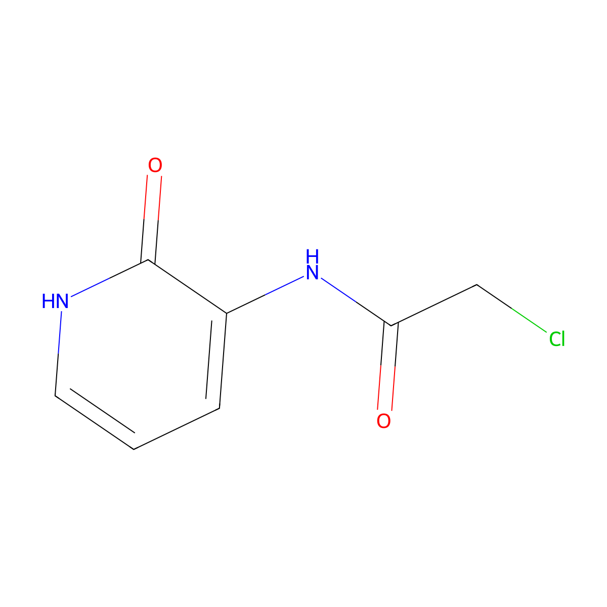 2-Chloro-N-(2-hydroxypyridin-3-yl)acetamide molecular structure, CAS 112777-30-7