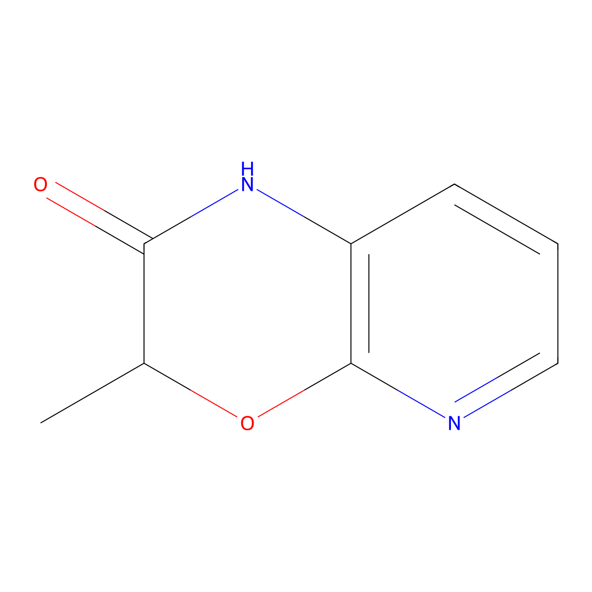 3-methyl-1H,2H,3H-pyrido(2,3-b)(1,4)oxazin-2-one molecular structure, CAS 112777-31-8