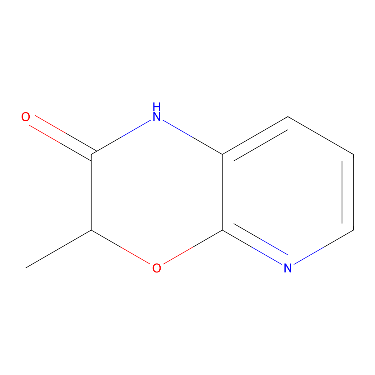 3-methyl-1H,2H,3H-pyrido(2,3-b)(1,4)oxazin-2-one molecular structure, CAS 112777-31-8