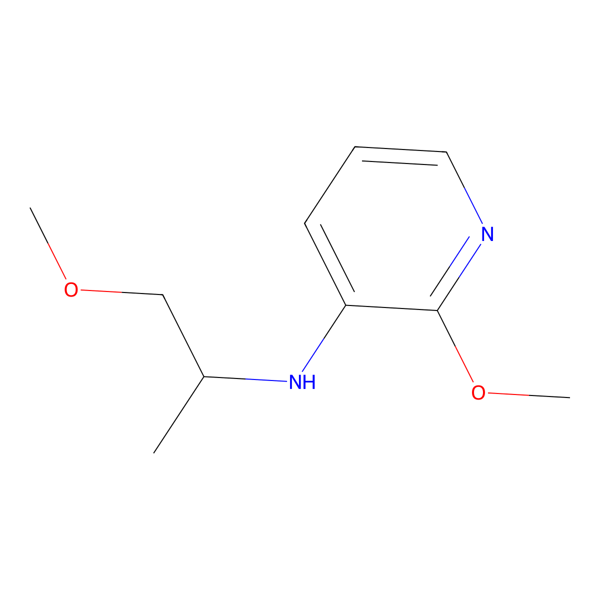 2-Methoxy-N-(1-methoxypropan-2-yl)pyridin-3-amine molecular structure, CAS 112777-36-3