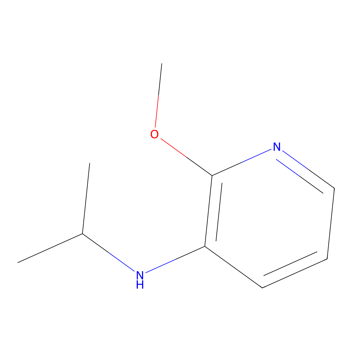 2-Methoxy-N-(propan-2-yl)pyridin-3-amine molecular structure, CAS 112777-37-4