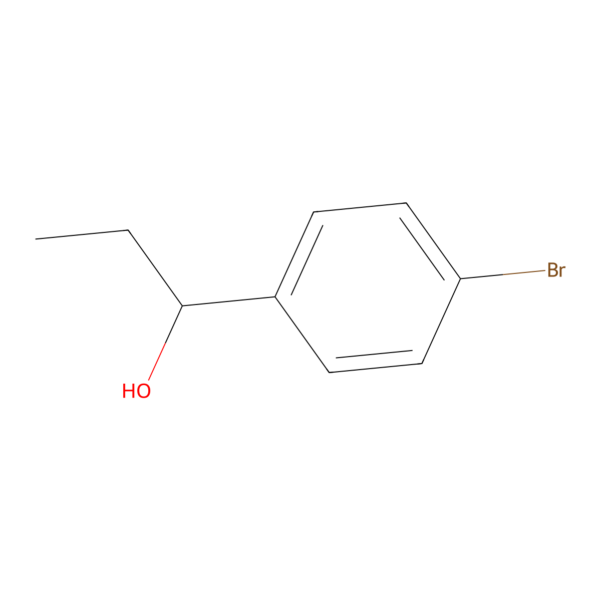 (R)-1-(4-Bromophenyl)-1-propanol molecular structure, CAS 112777-66-9