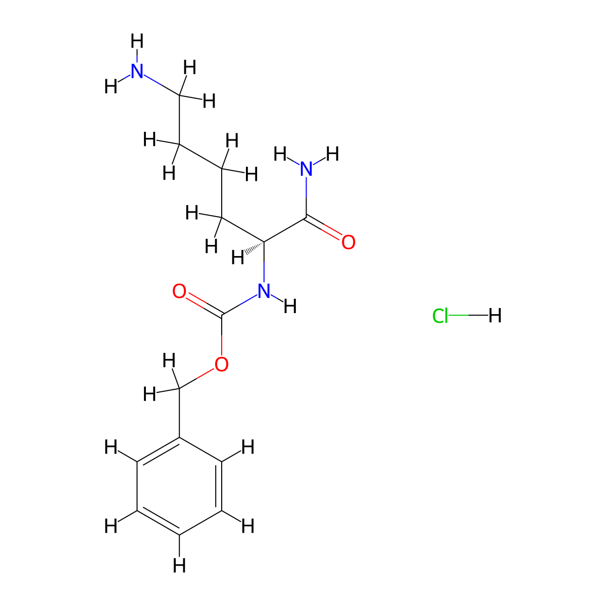 Z-Lys-NH2 hcl molecular structure, CAS 112785-42-9